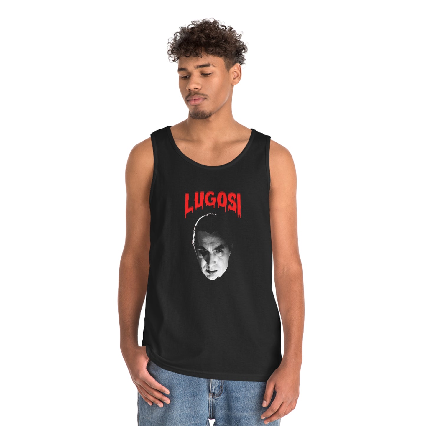 LUGOSI Unisex Heavy Cotton Tank Top
