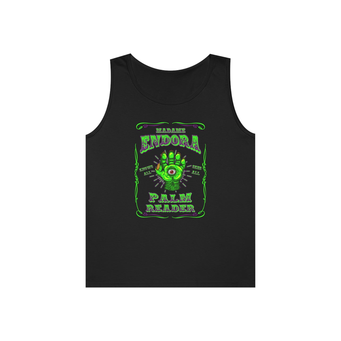 MADAME ENDORA - PALM READER Unisex Heavy Cotton Tank Top