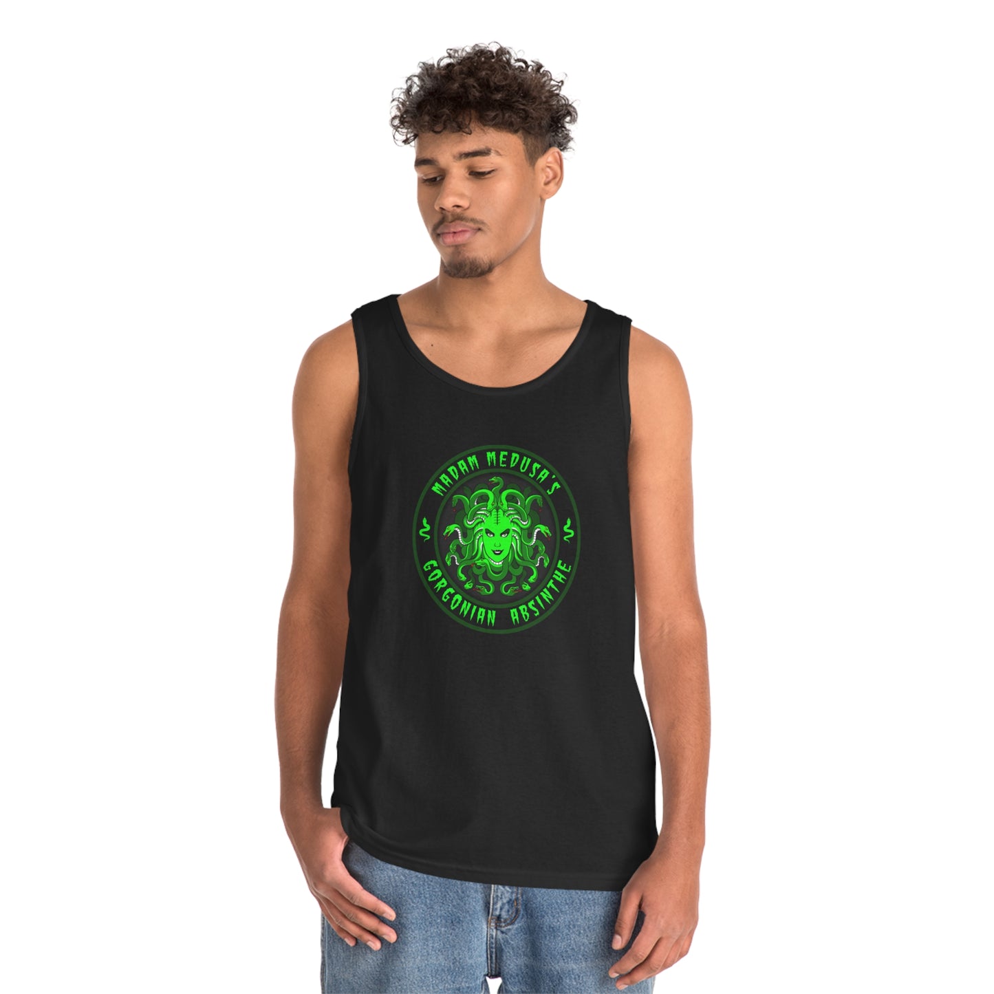 MADAM MEDUSA - GORGONIAN ABSINTHE Unisex Heavy Cotton Tank Top