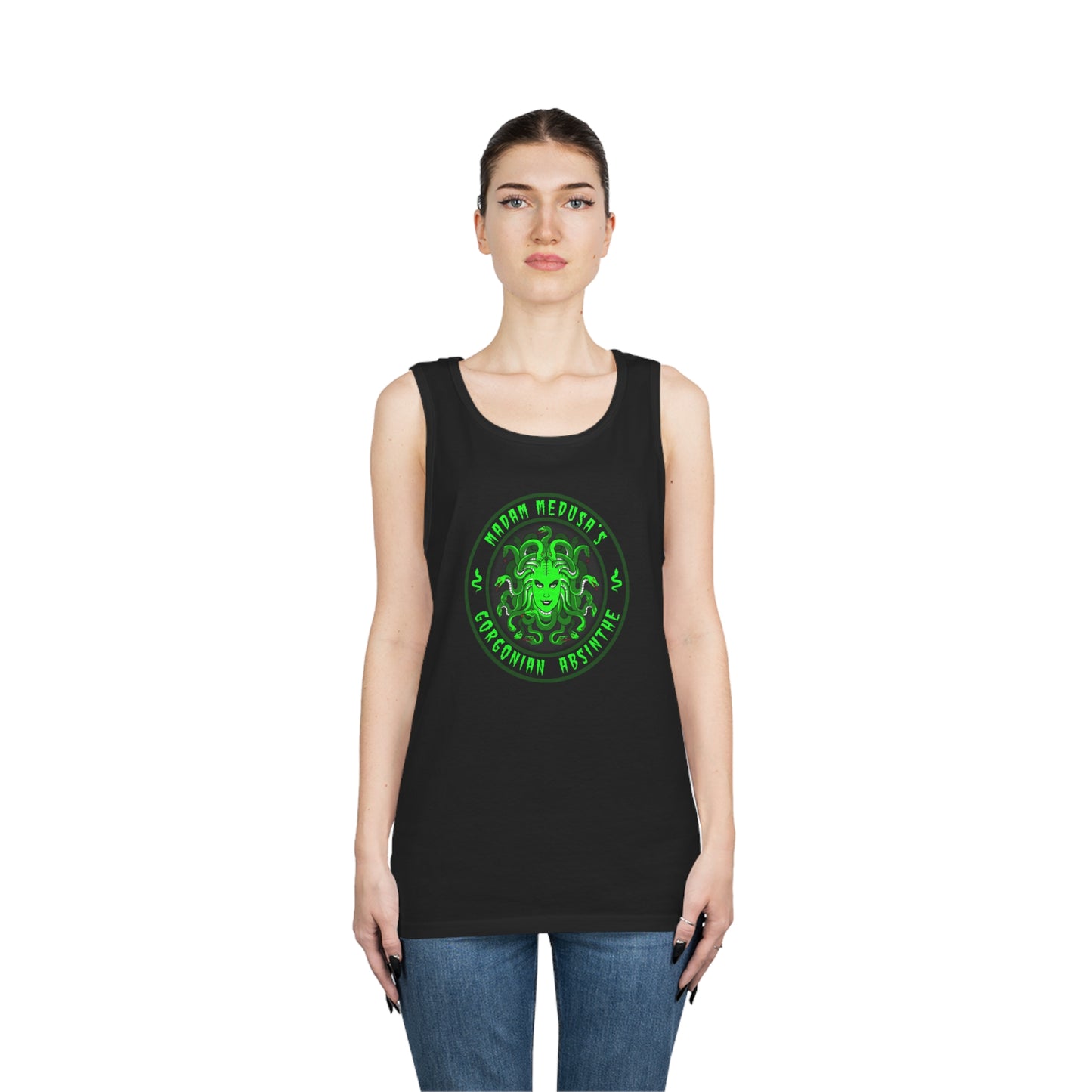 MADAM MEDUSA - GORGONIAN ABSINTHE Unisex Heavy Cotton Tank Top