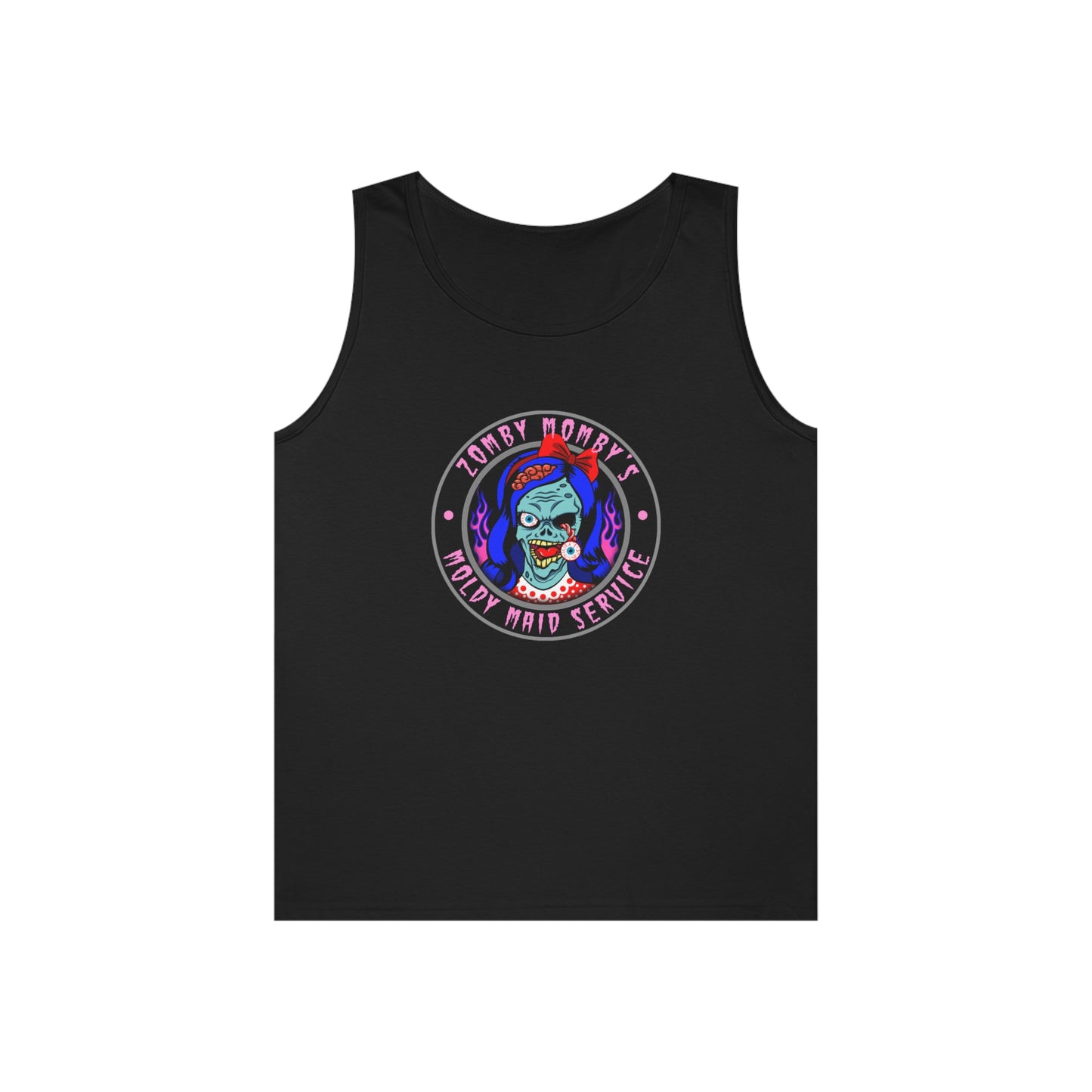 ZOMBY MOMBY - MOLDY MAID SERVICE Unisex Heavy Cotton Tank Top