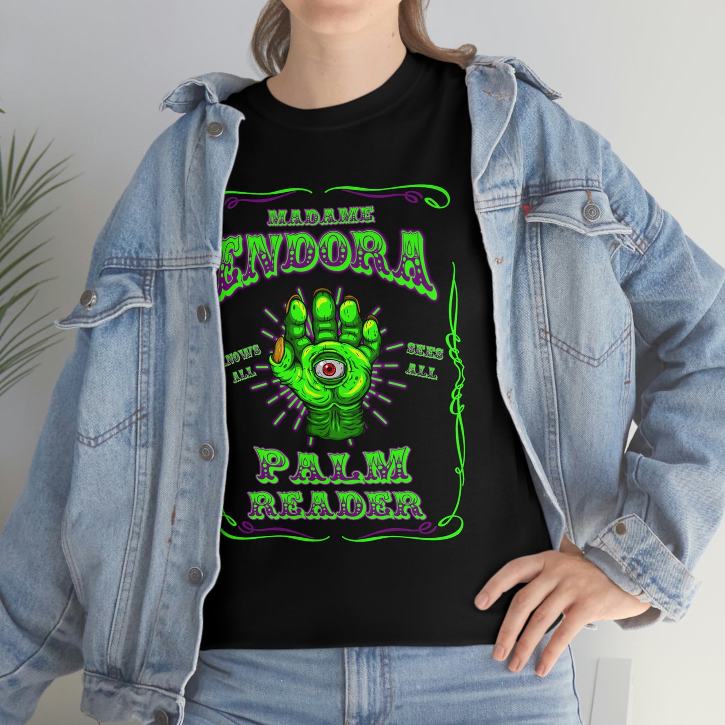 MADAME ENDORA - PALM READER Unisex Heavy Cotton Tee