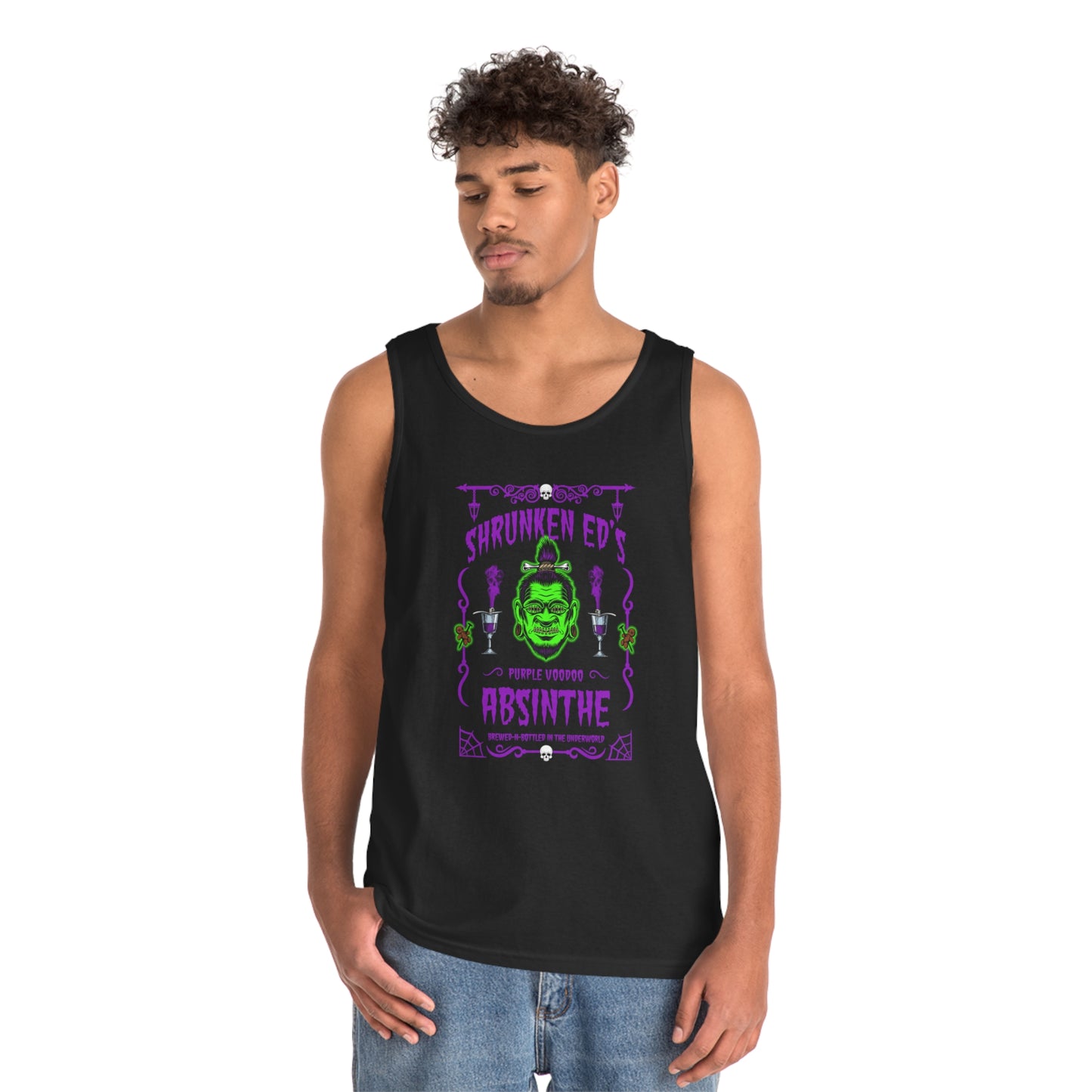 ABSINTHE MONSTERS (SHRUNKEN ED) Unisex Heavy Cotton Tank Top