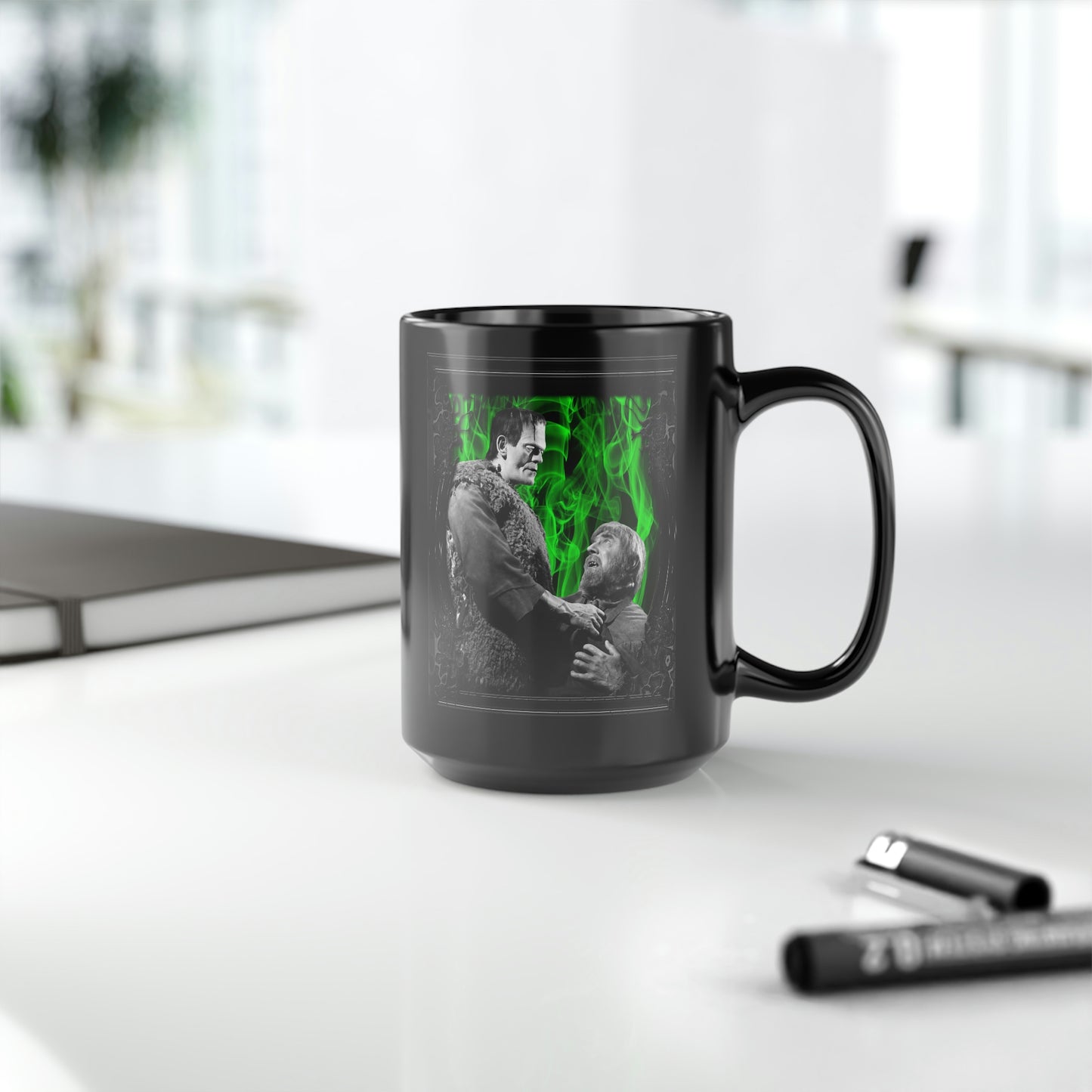 SON OF FRANKENSTEIN 1 (1939) Black Mug, 15oz