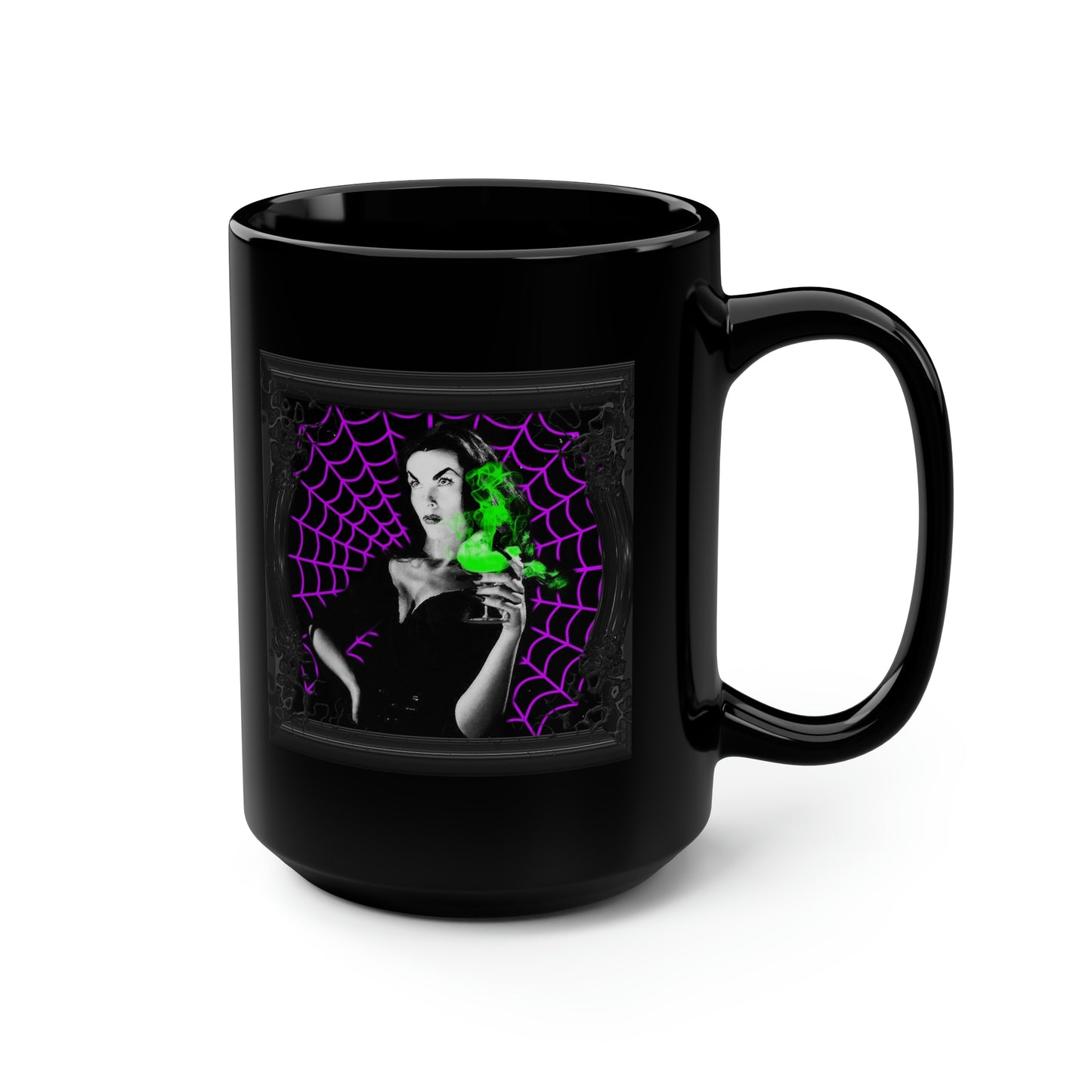 VAMPIRA 16 Black Mug, 15oz