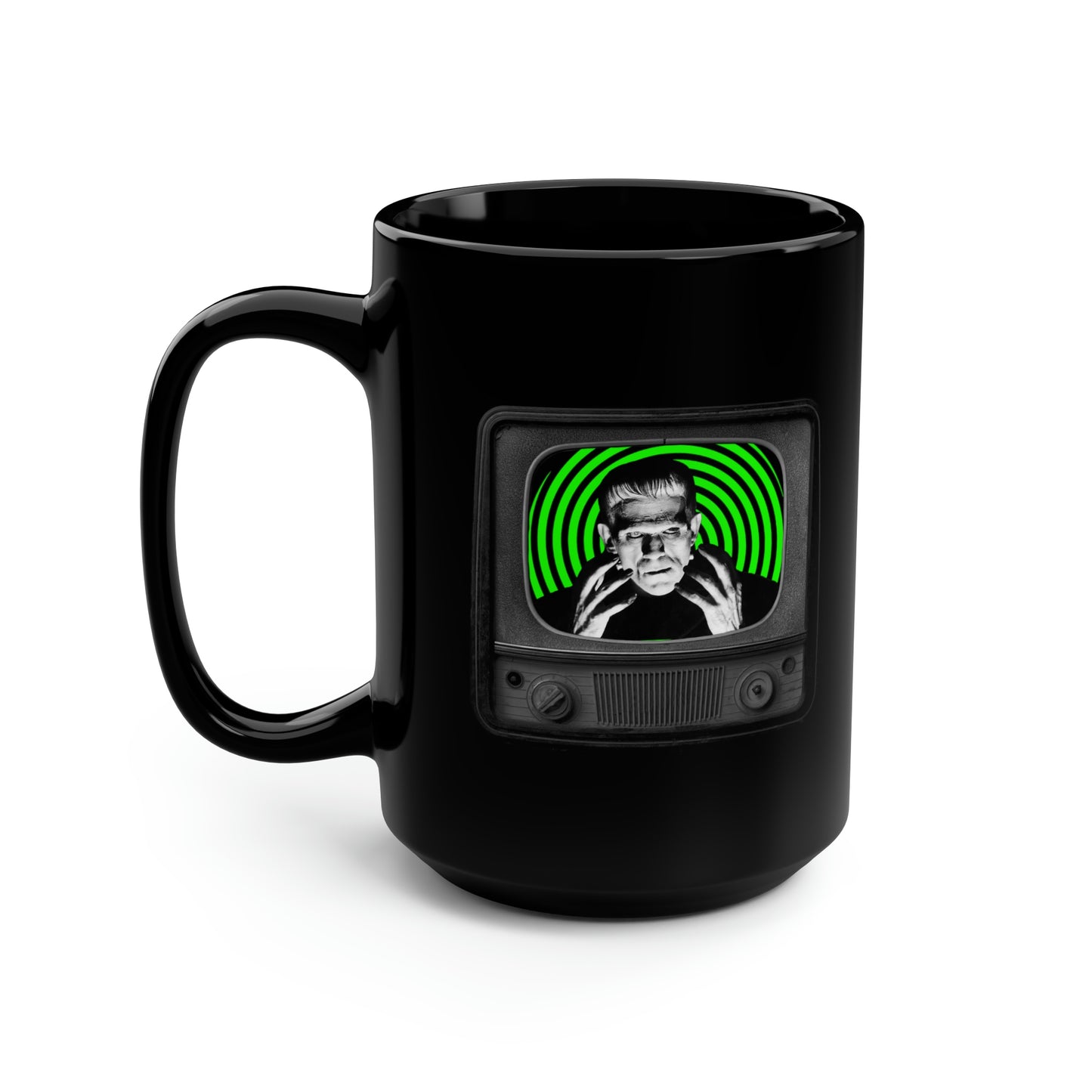 FRANKIE TV 2 Black Mug, 15oz