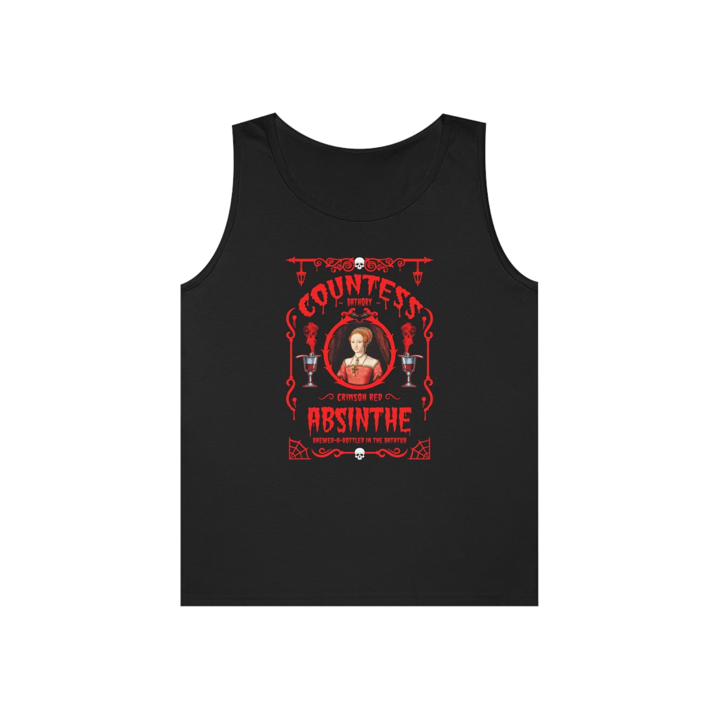 ABSINTHE MONSTERS (COUNTESS BATHORY) Unisex Heavy Cotton Tank Top
