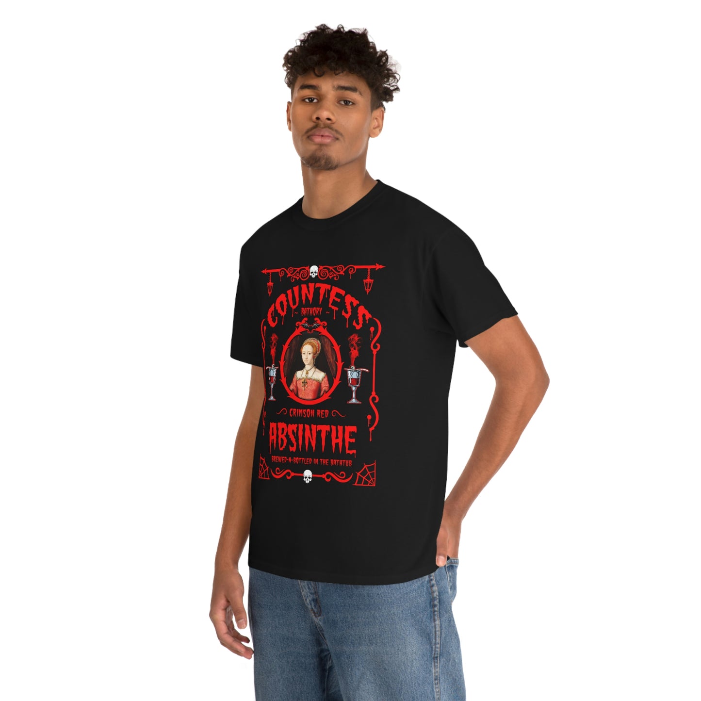 ABSINTHE MONSTERS (COUNTESS BATHORY) Unisex Heavy Cotton Tee