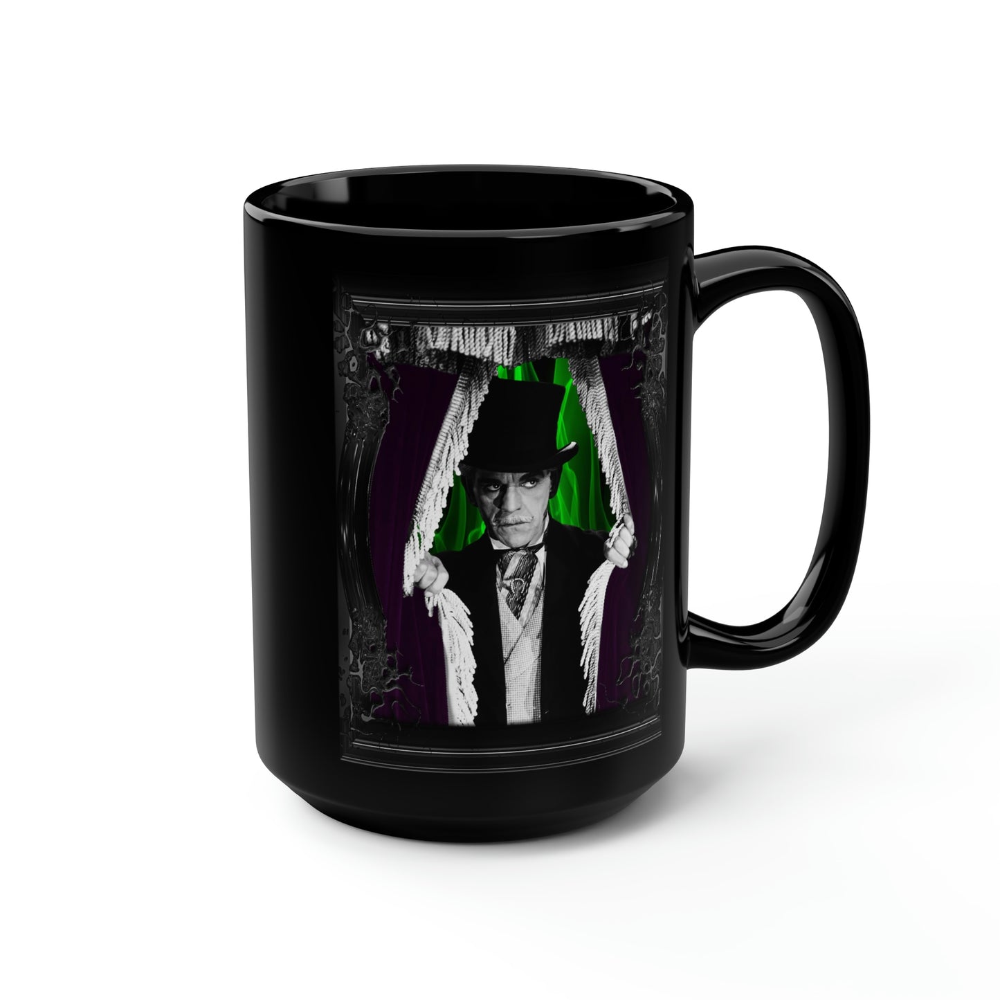 HOUSE OF FRANKENSTEIN 1, THE (1944) Black Mug, 15oz