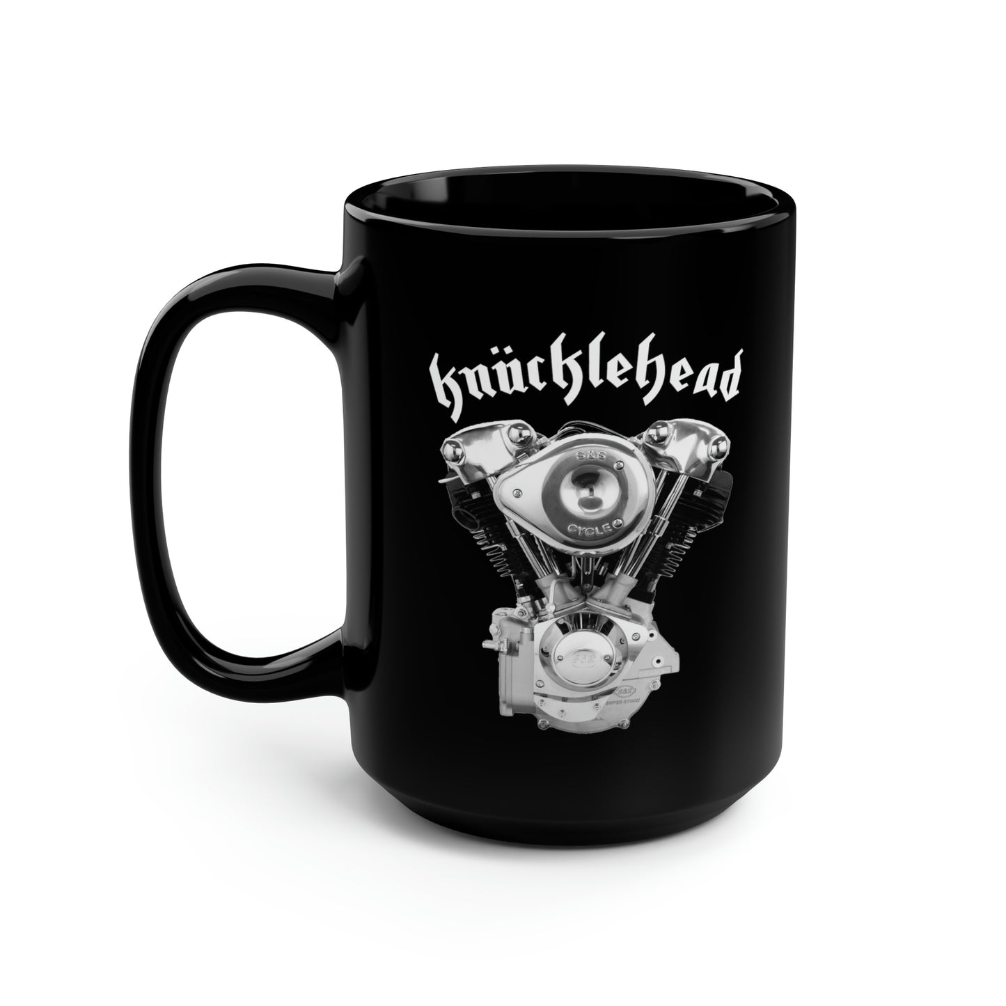 KNUCKLEHEAD 1 Black Mug, 15oz
