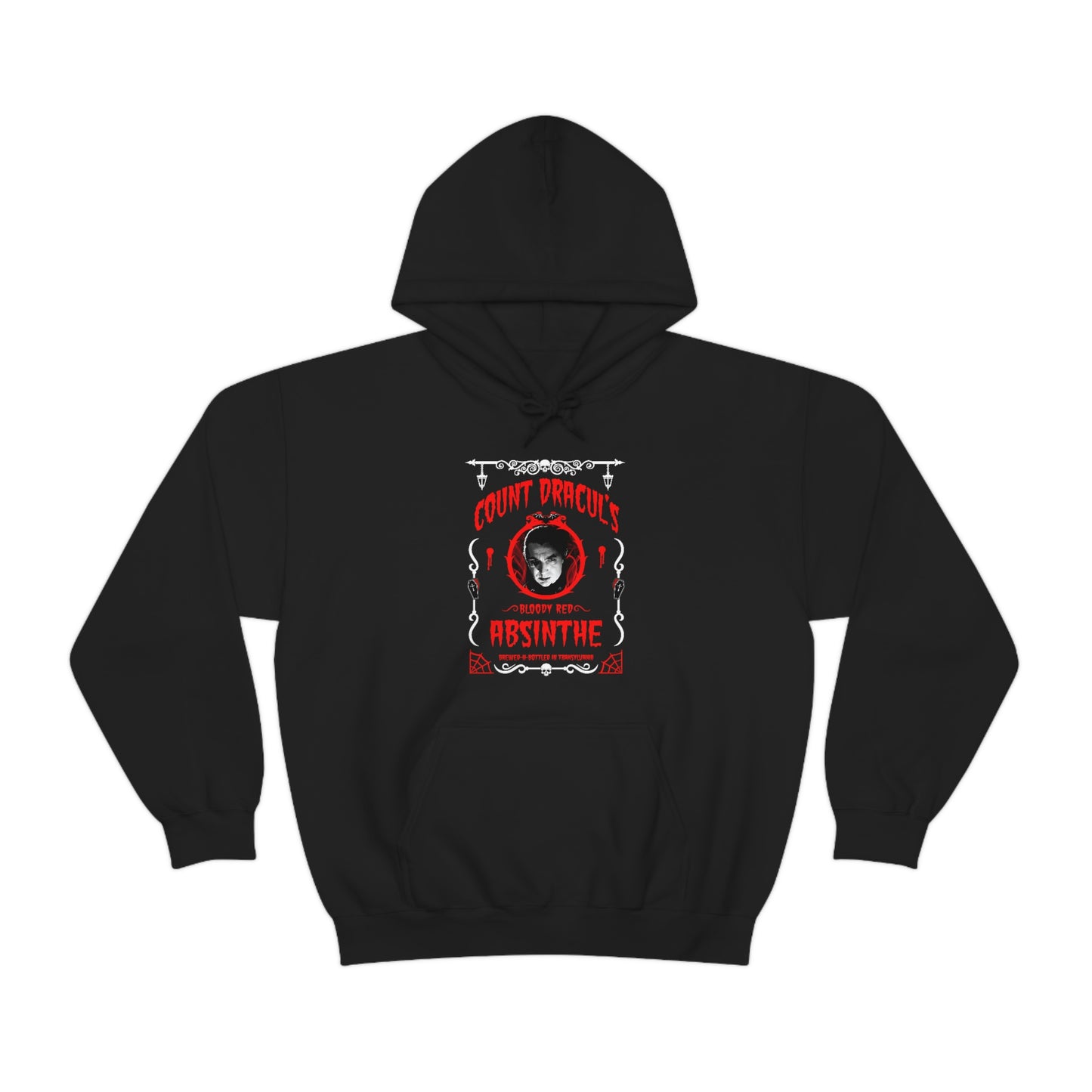 ABSINTHE MONSTERS 1 (COUNT DRACUL) Unisex Heavy Blend™ Hooded Sweatshirt
