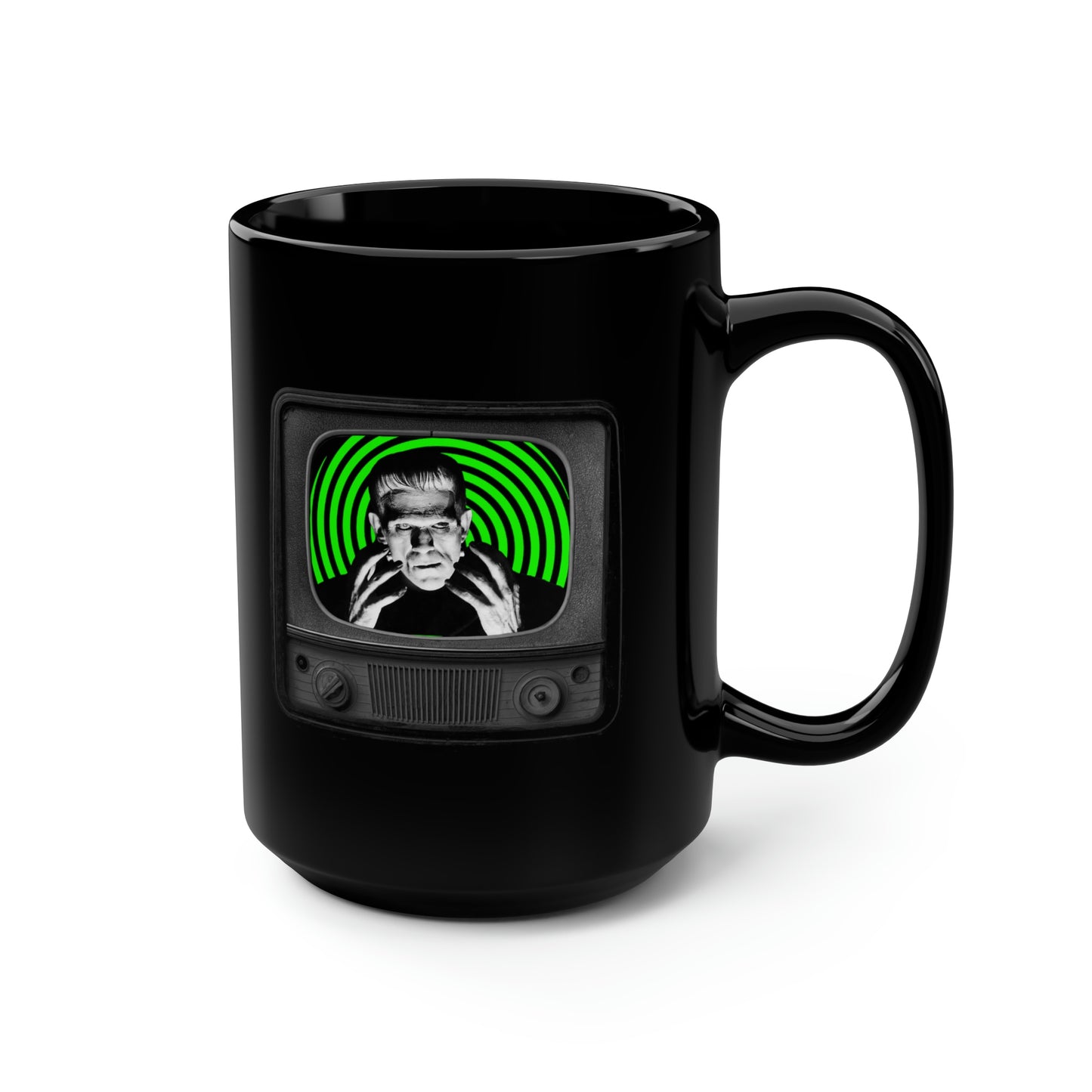FRANKIE TV 2 Black Mug, 15oz