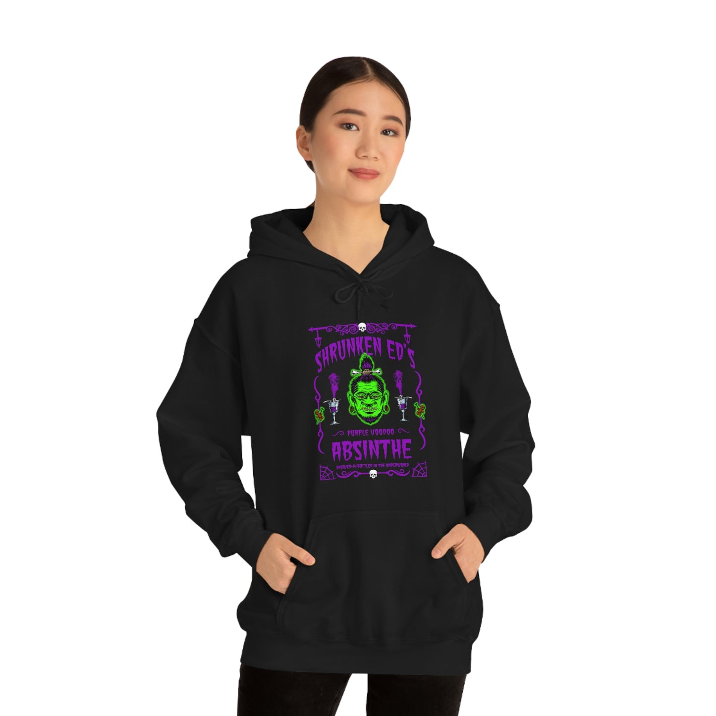 ABSINTHE MONSTERS (SHRUNKEN ED) Unisex Heavy Blend™ Hooded Sweatshirt