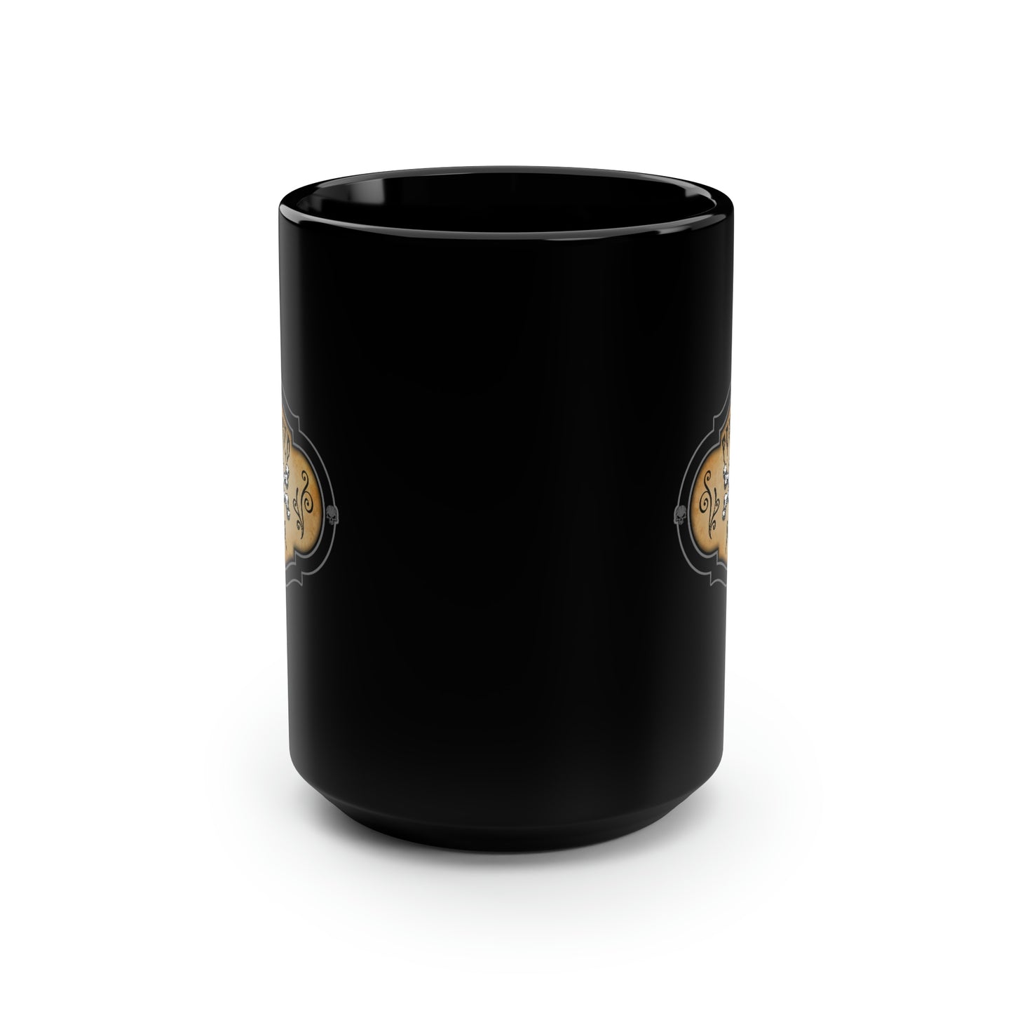 WITCHERY POTIONS 3 (POWDERED BONE) Black Mug, 15oz