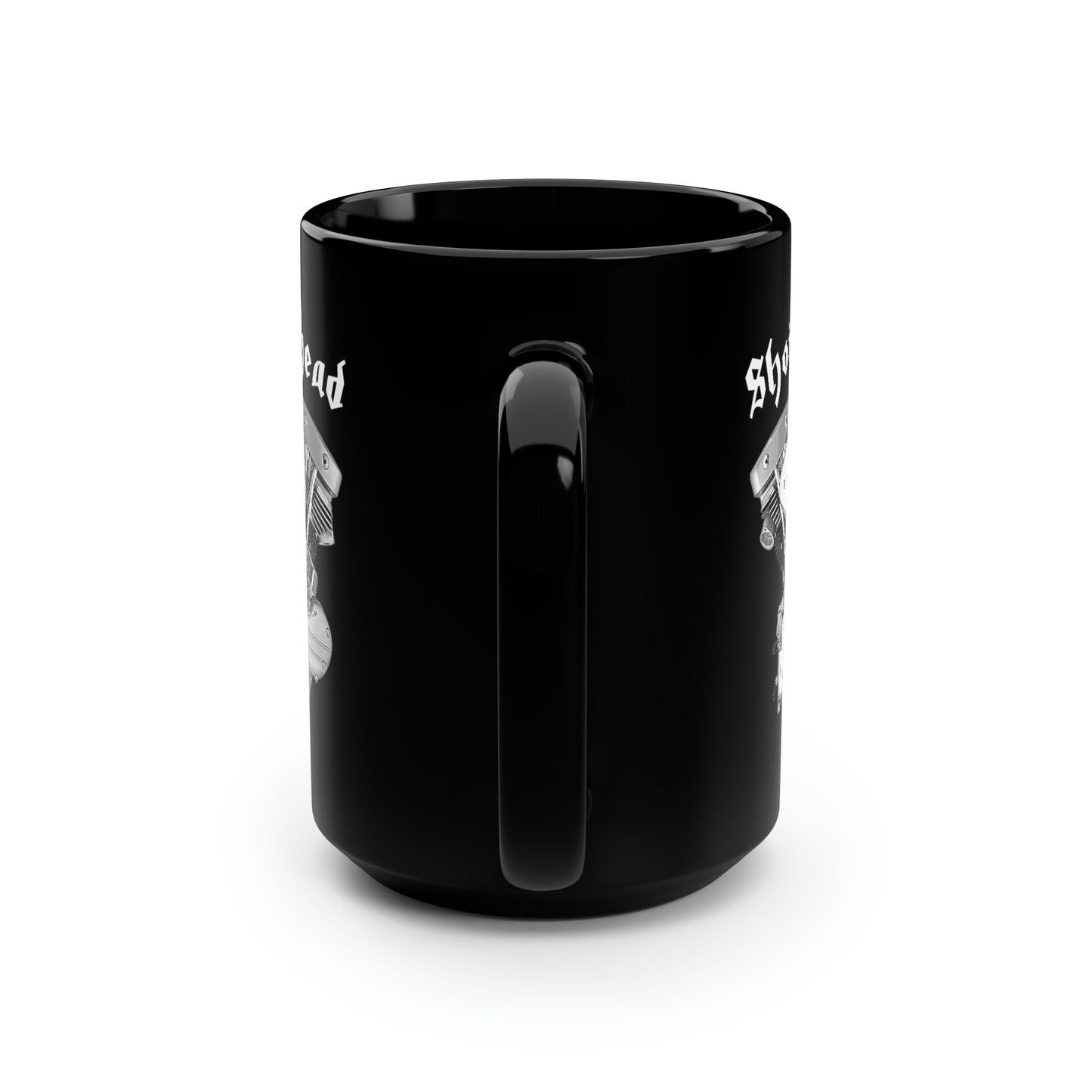 SHOVELHEAD 2 (GENERATOR) Black Mug, 15oz
