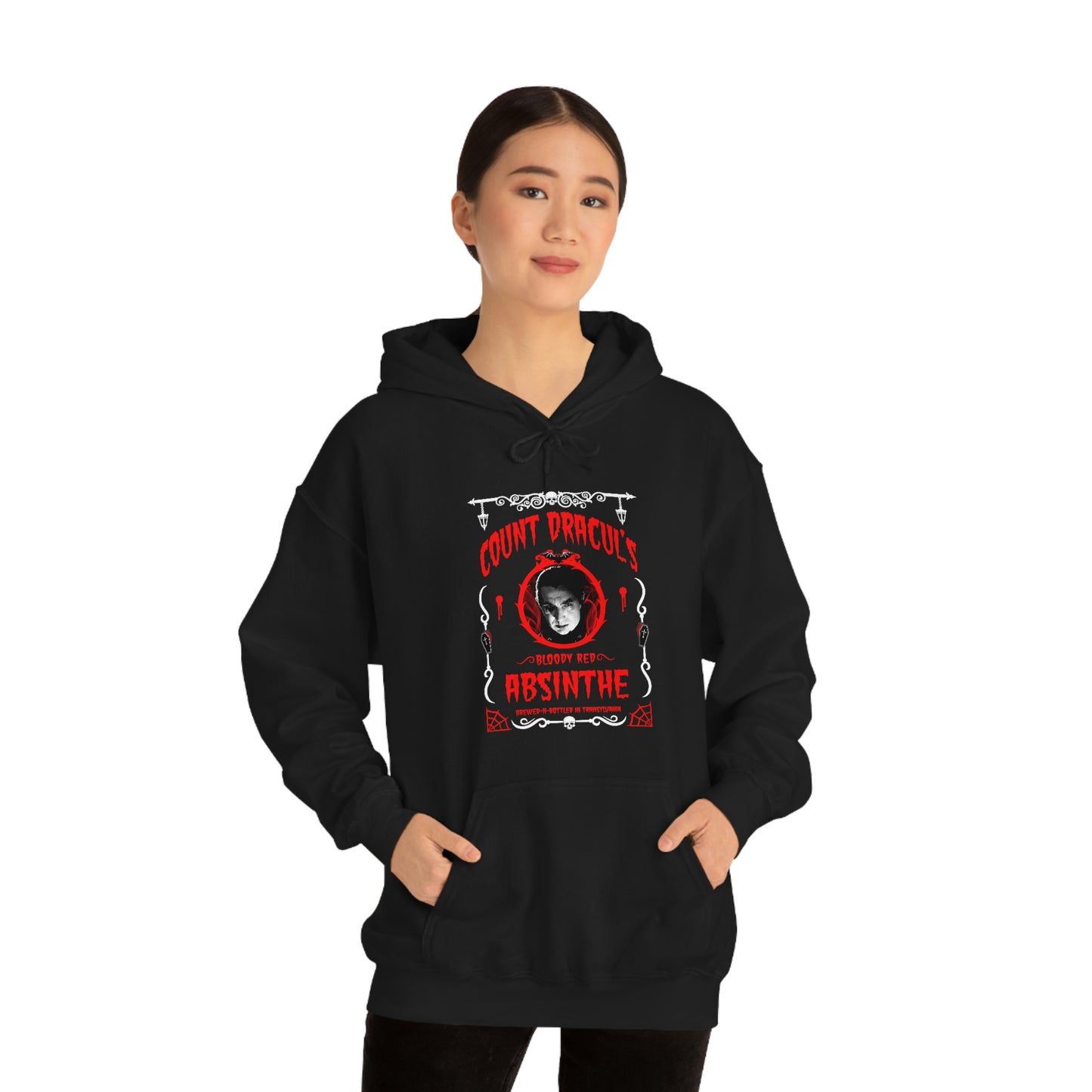 ABSINTHE MONSTERS 1 (COUNT DRACUL) Unisex Heavy Blend™ Hooded Sweatshirt