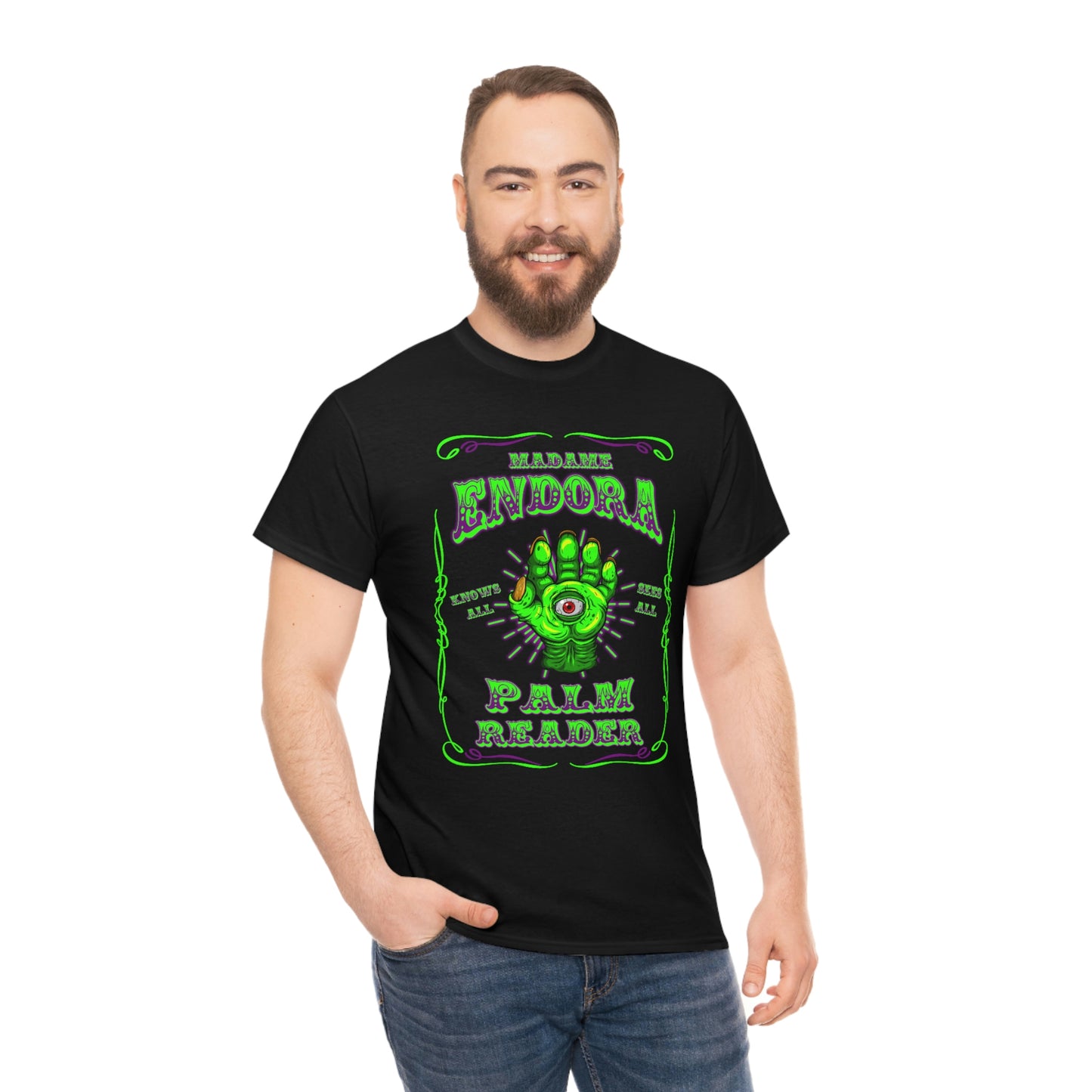 MADAME ENDORA - PALM READER Unisex Heavy Cotton Tee