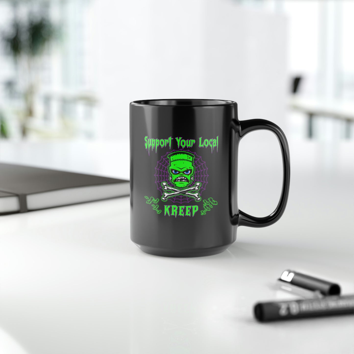 KREEP Black Mug, 15oz