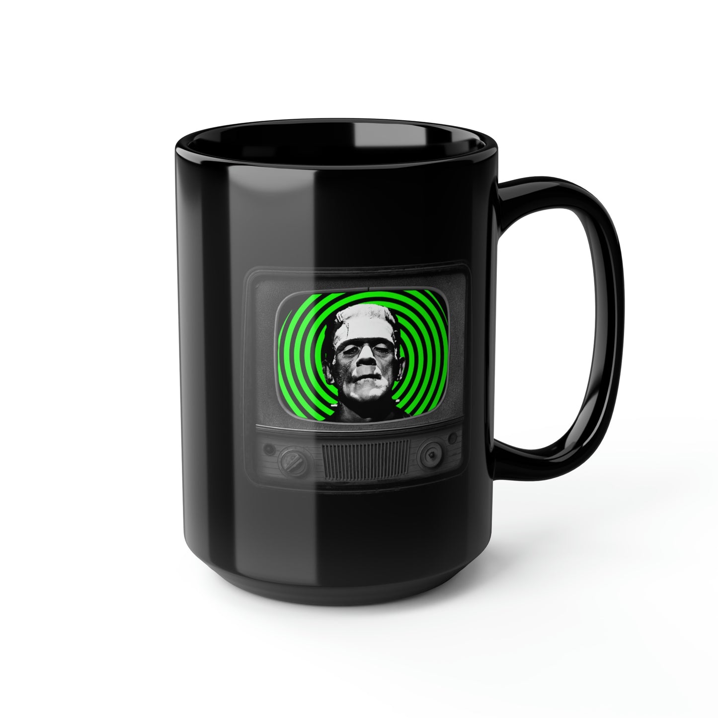 FRANKIE TV 1 Black Mug, 15oz