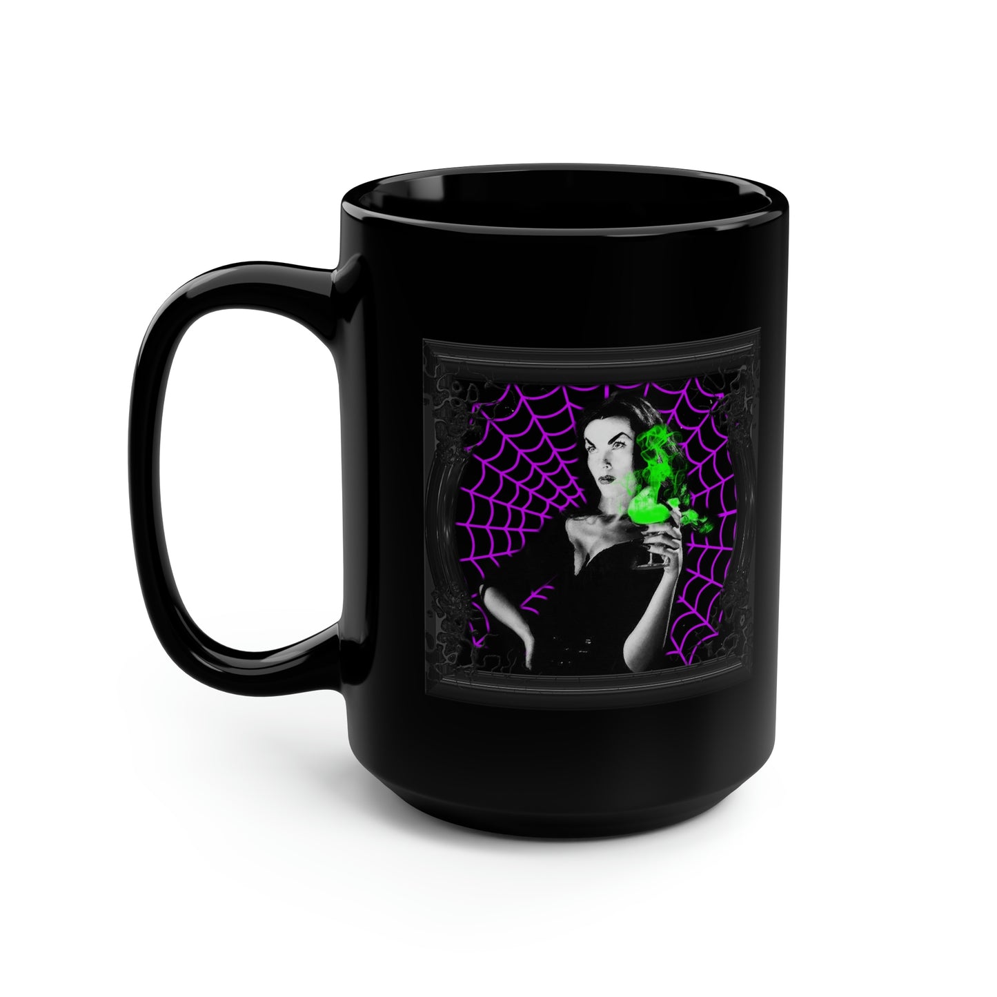 VAMPIRA 16 Black Mug, 15oz