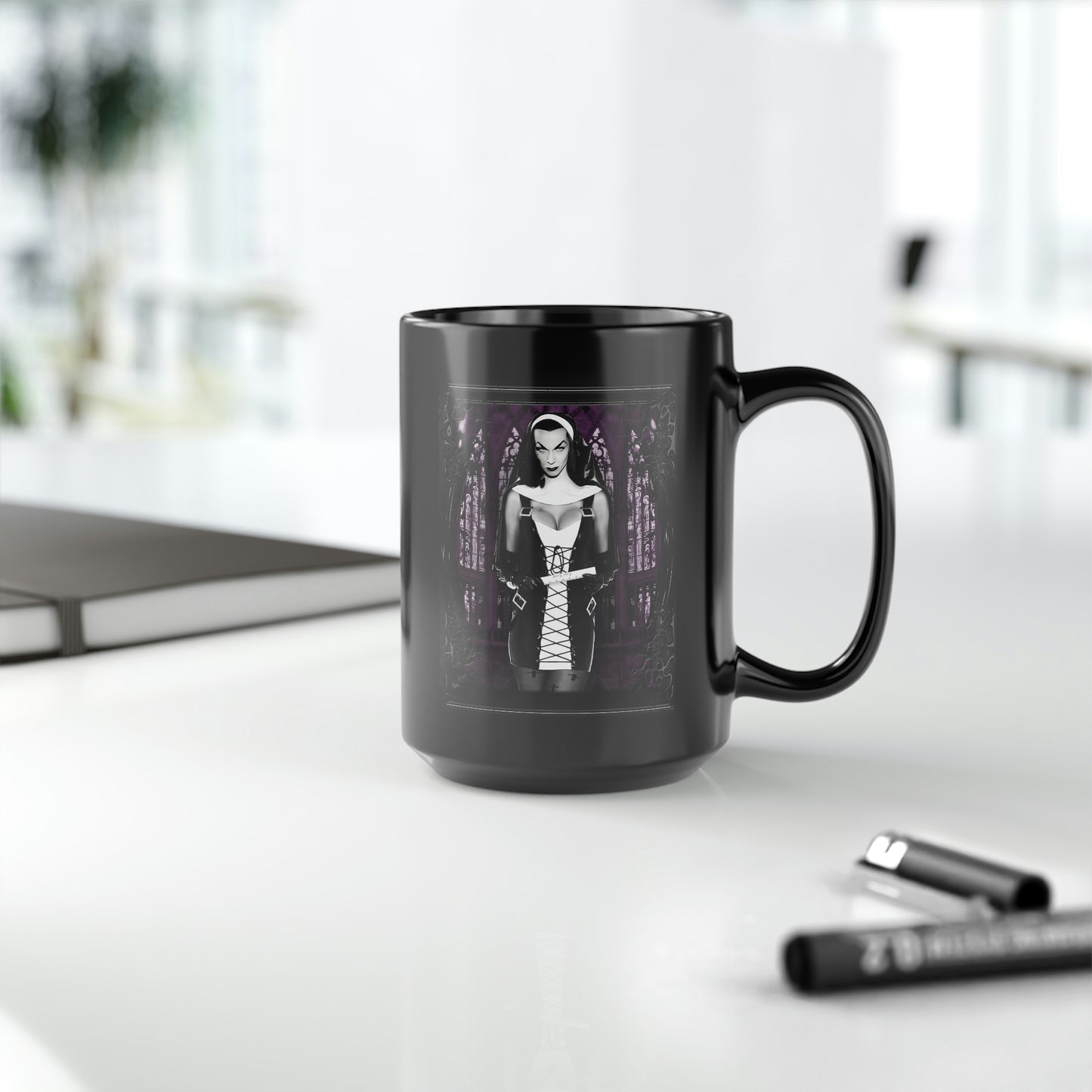 VAMPIRA 11 Black Mug, 15oz