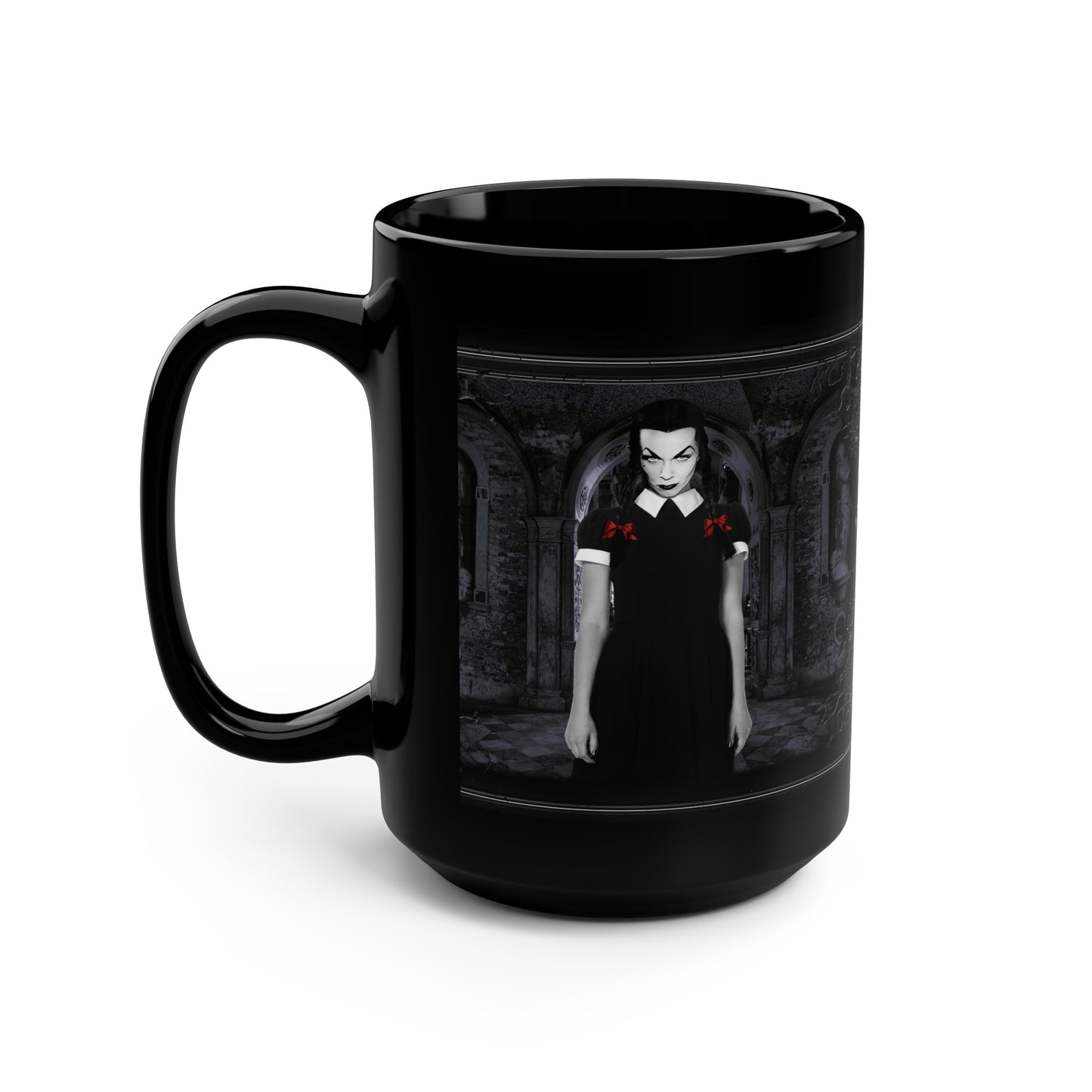 VAMPIRA 14 Black Mug, 15oz