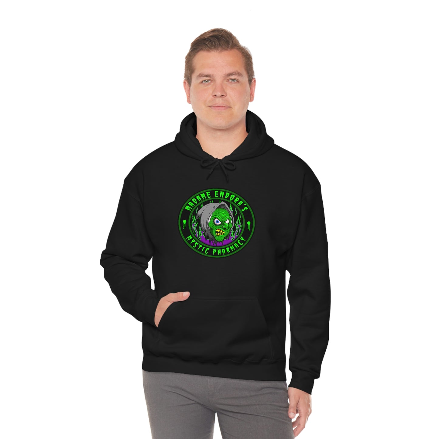 MADAME ENDORA'S - MYSTIC PHARMACY Unisex Heavy Blend™ Hooded Sweatshirt