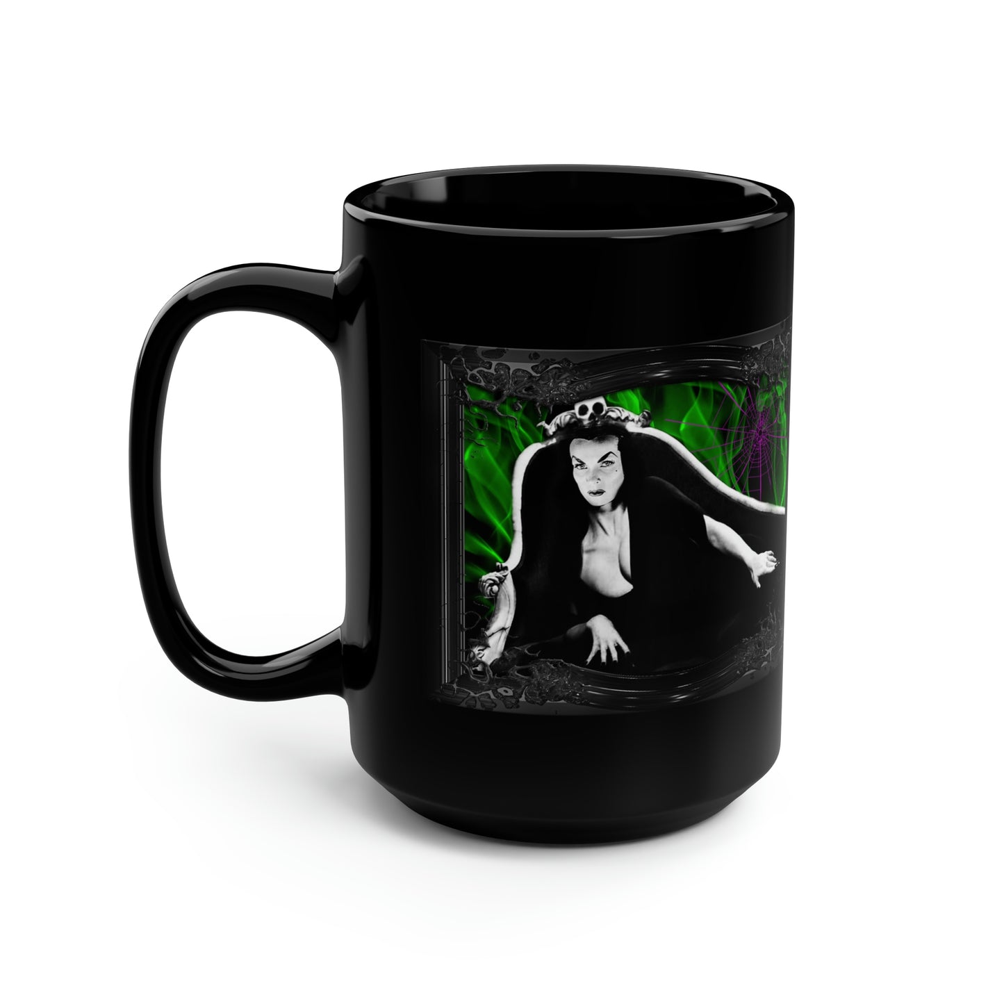 VAMPIRA 2 Black Mug, 15oz