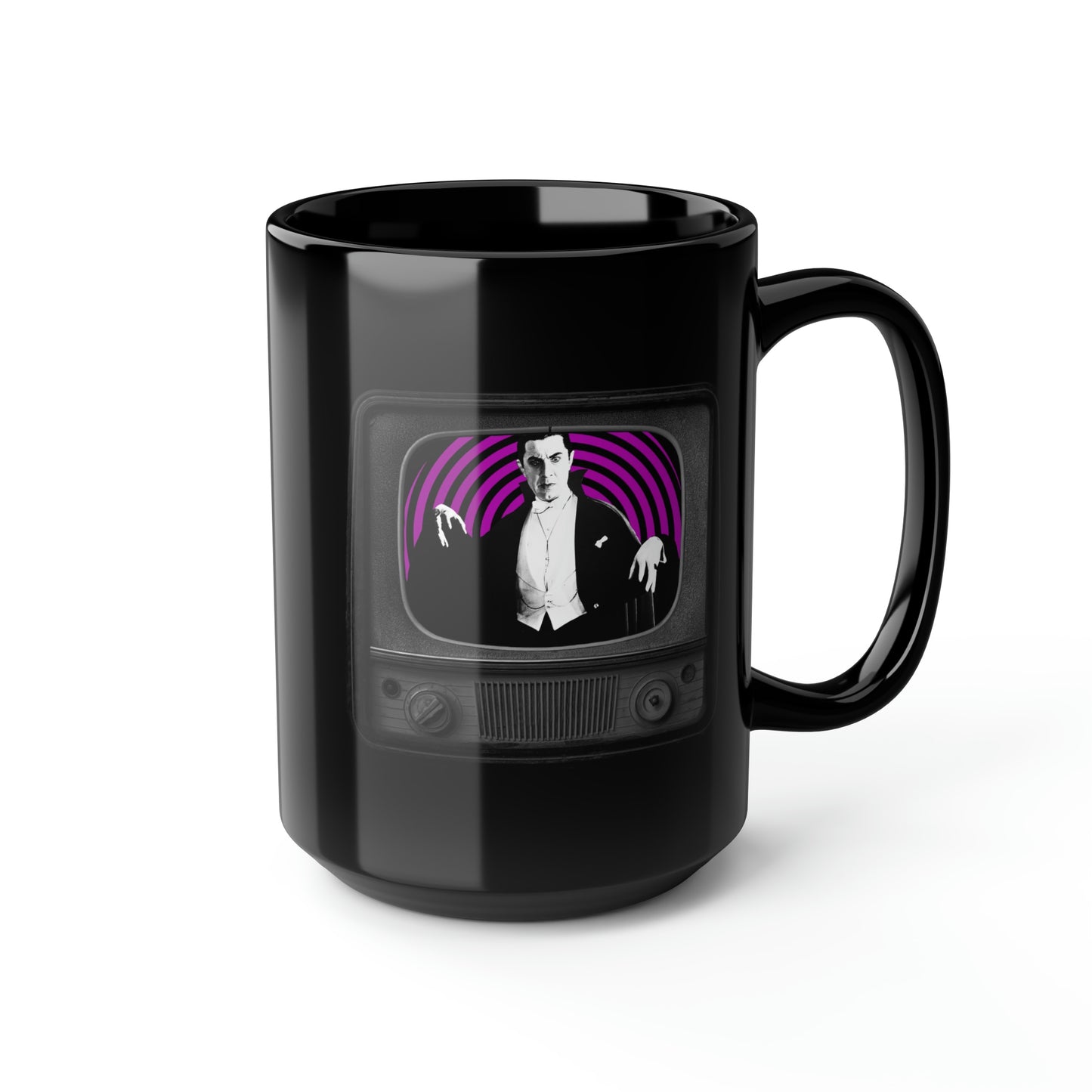 DRAC TV 2 Black Mug, 15oz