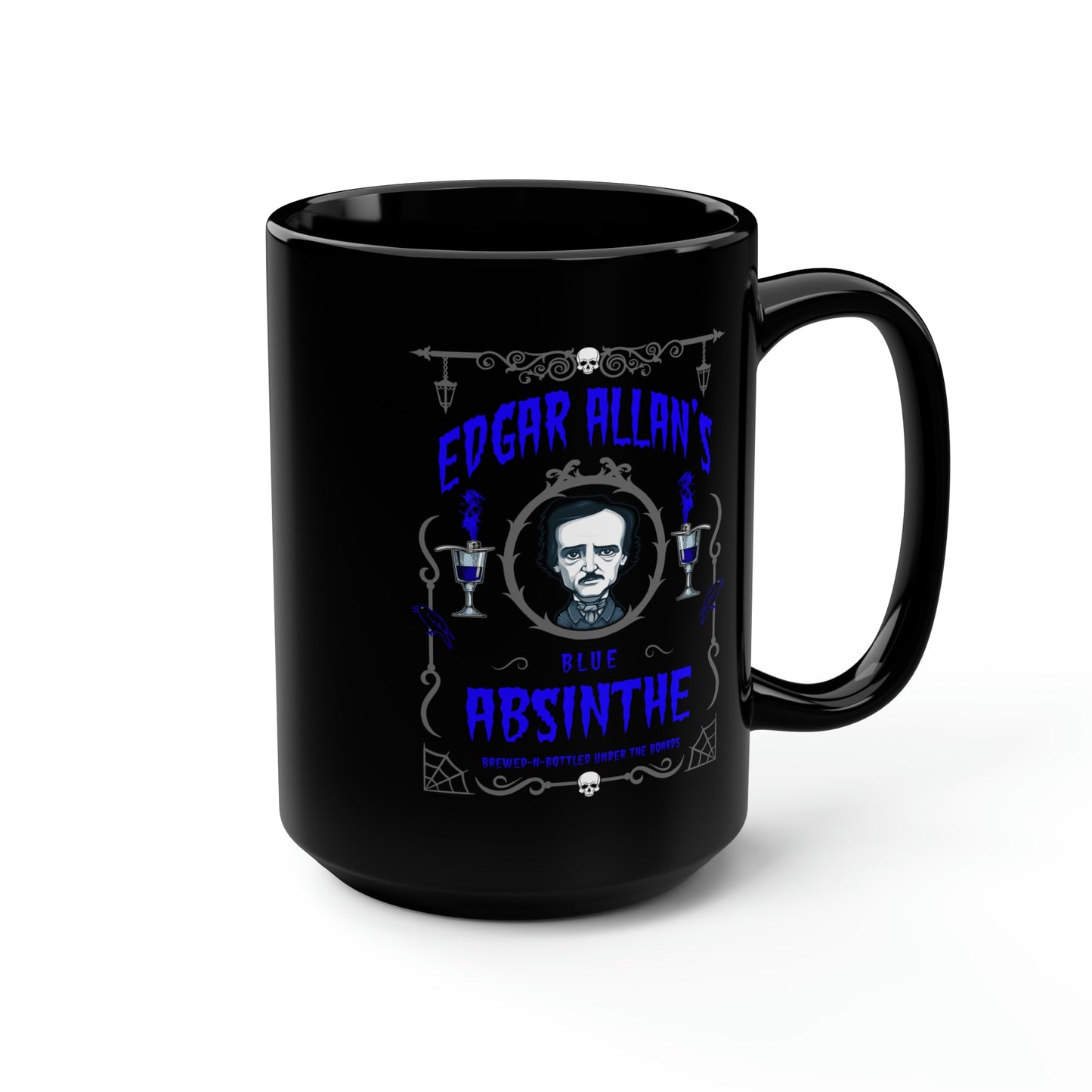 ABSINTHE MONSTERS (POE) Black Mug, 15oz