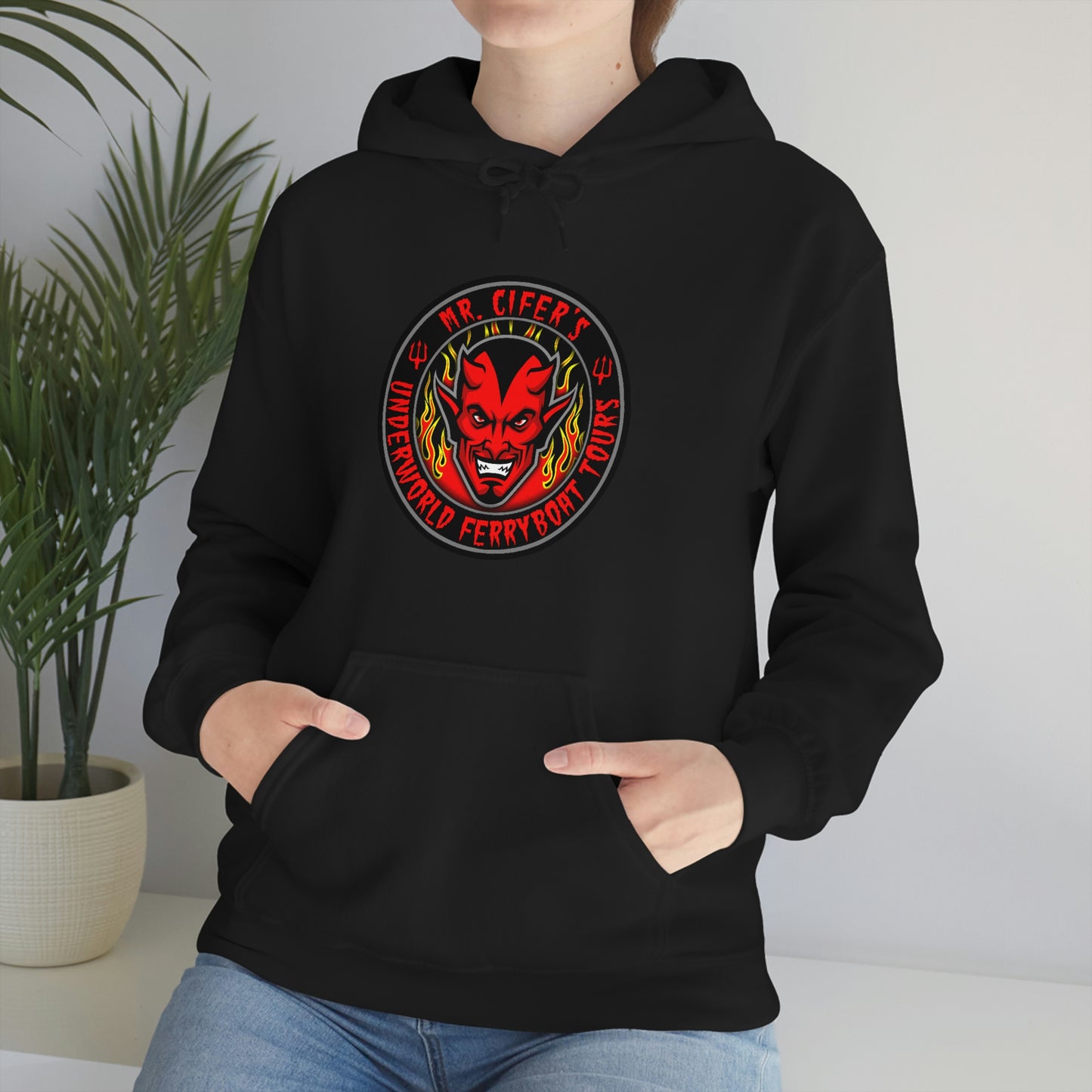 MR CIFER’S UNDERWORLD FERRYBOAT TOURS Unisex Heavy Blend™ Hooded Sweatshirt