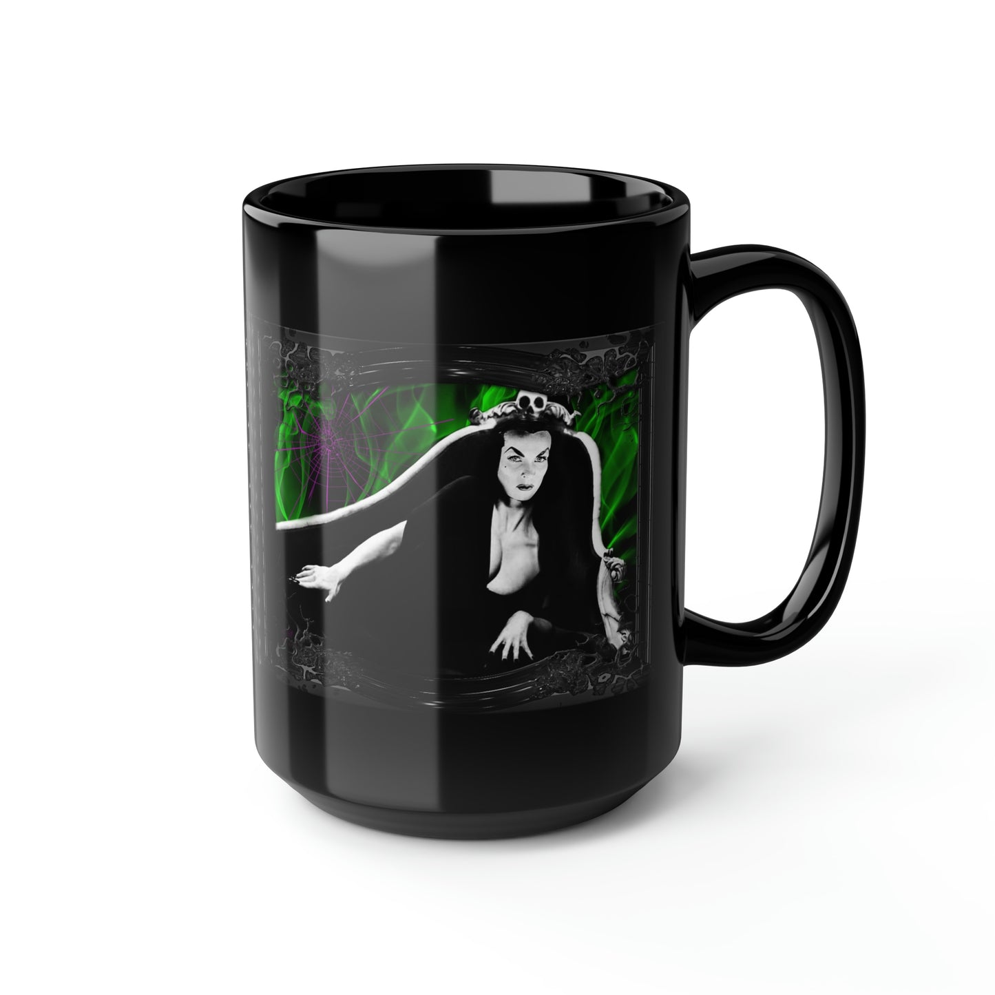 VAMPIRA 2 Black Mug, 15oz