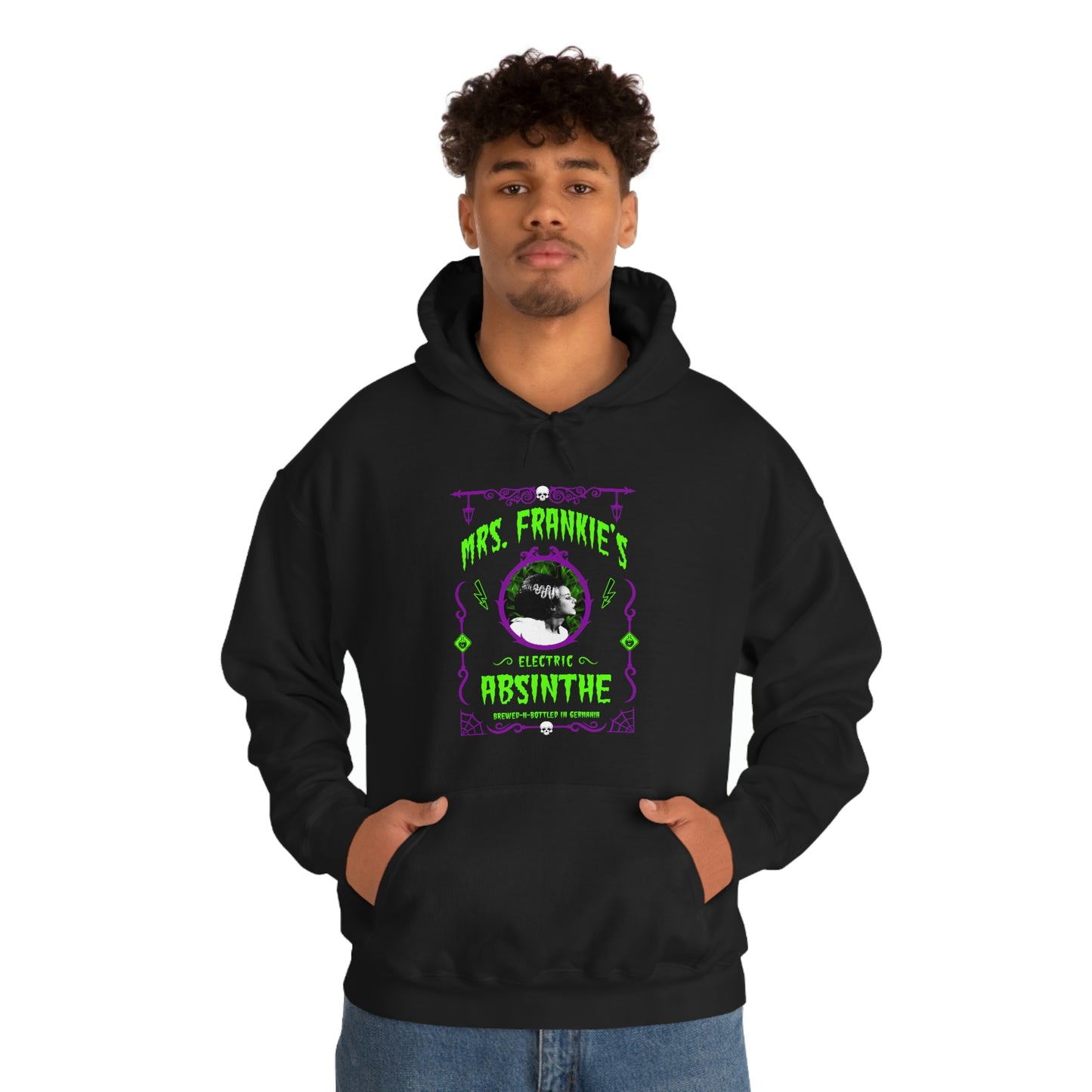 ABSINTHE MONSTERS 9 (BRIDE OF FRANKIE) Unisex Heavy Blend™ Hooded Sweatshirt