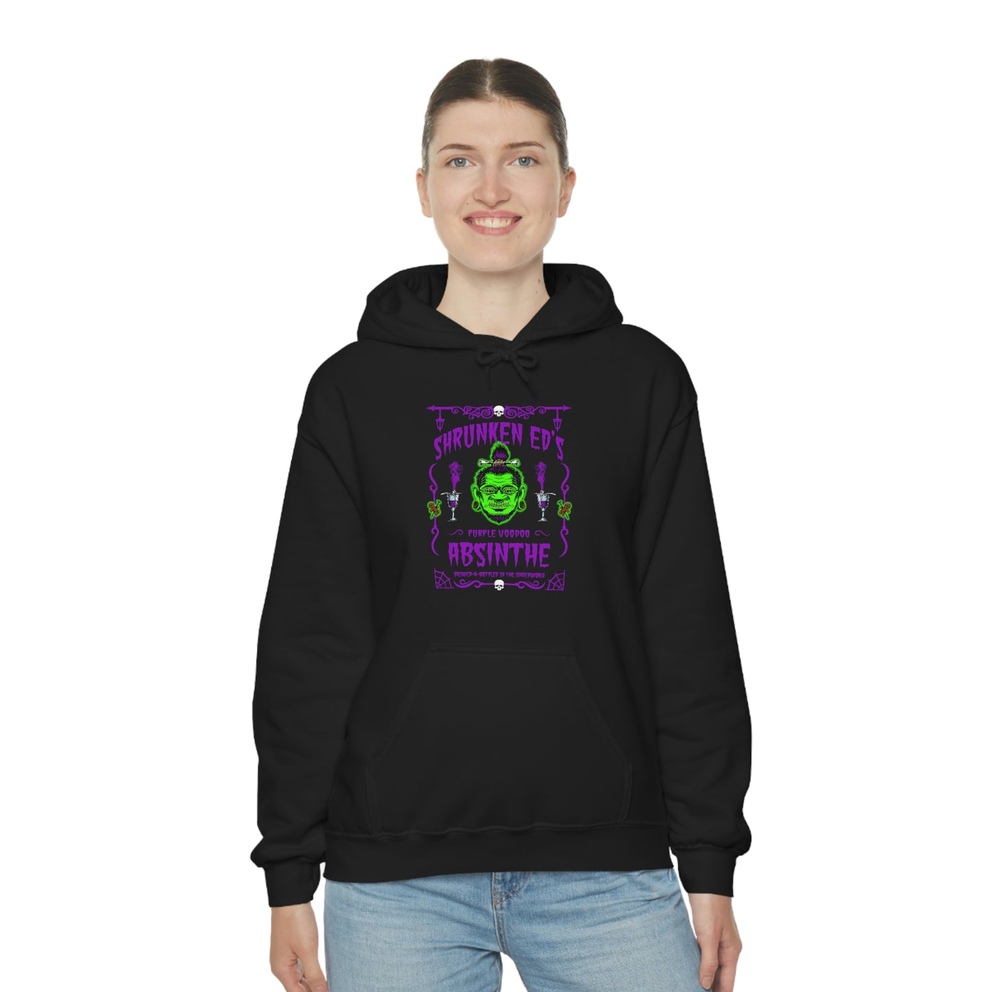 ABSINTHE MONSTERS (SHRUNKEN ED) Unisex Heavy Blend™ Hooded Sweatshirt