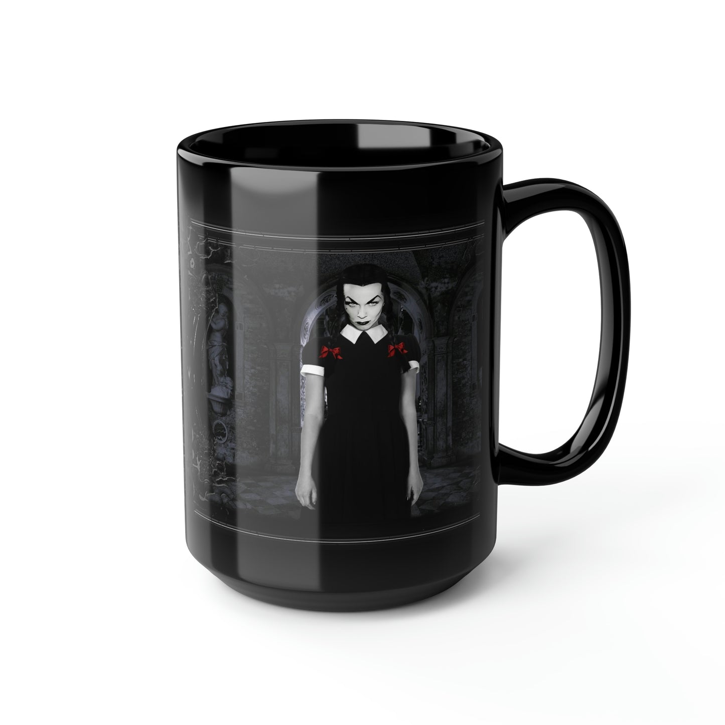VAMPIRA 14 Black Mug, 15oz