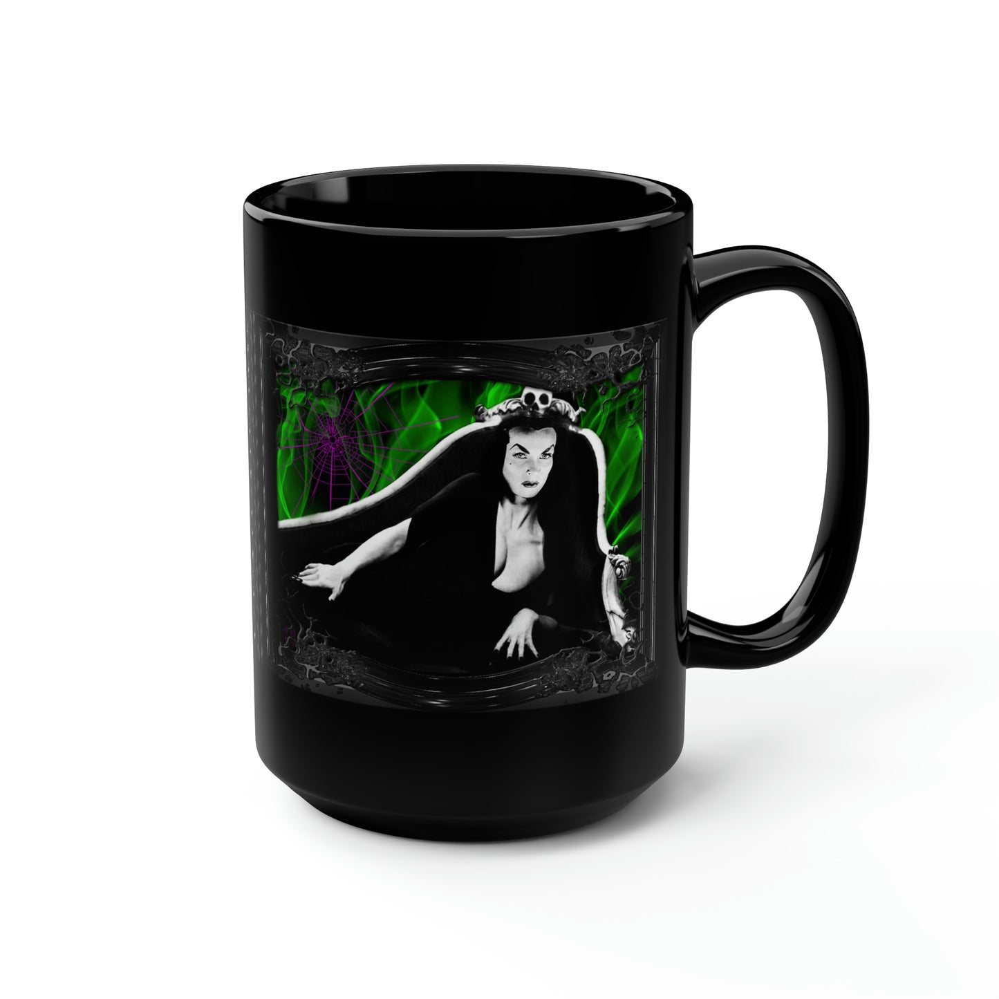 VAMPIRA 2 Black Mug, 15oz