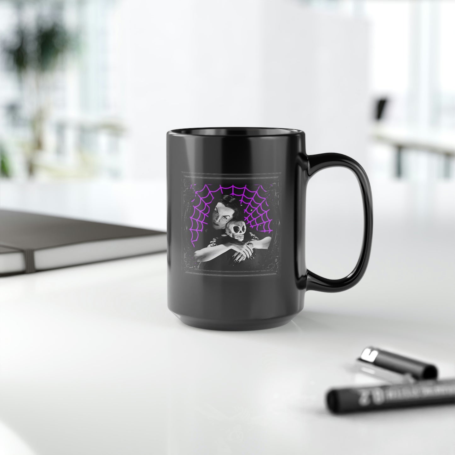 VAMPIRA 17 Black Mug, 15oz