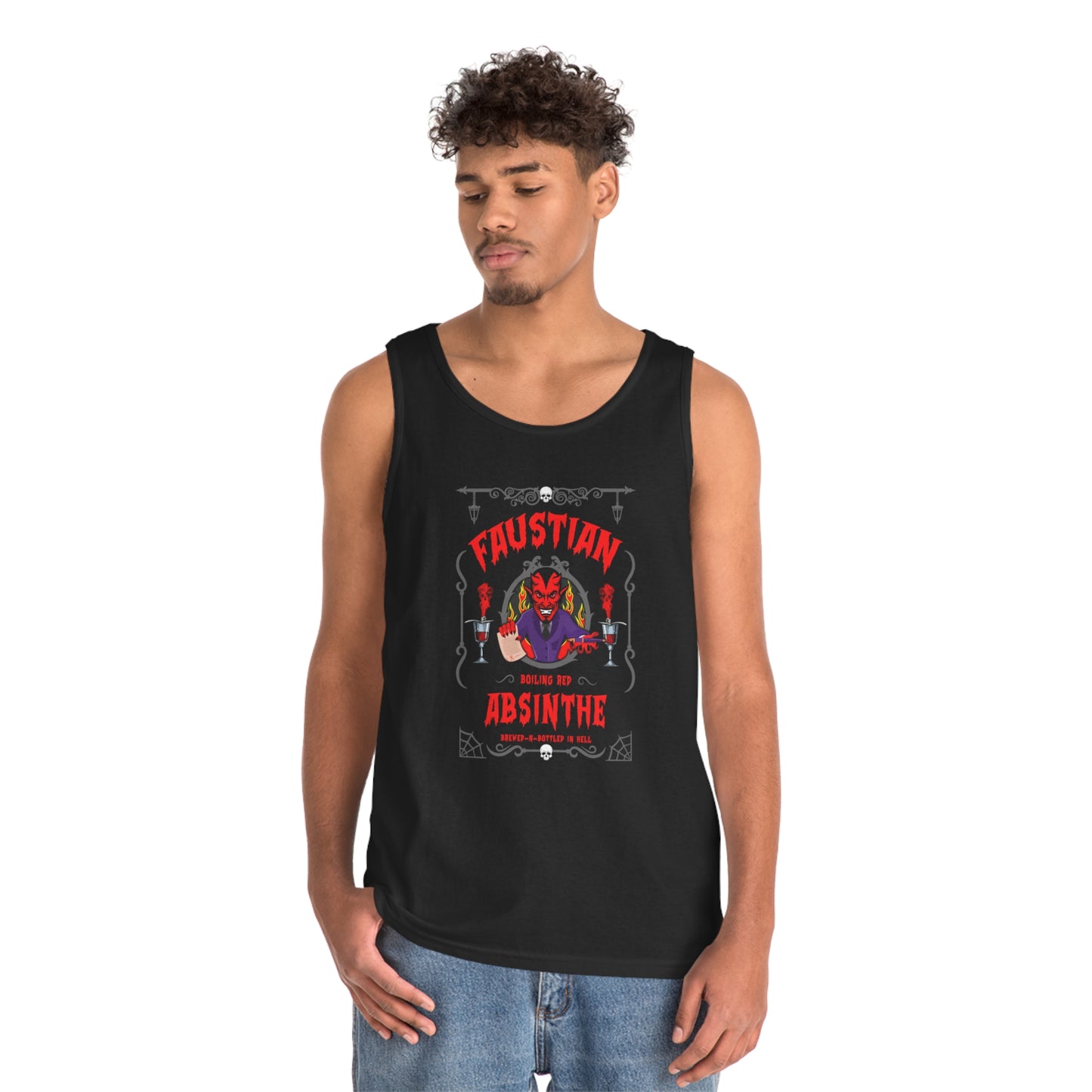 ABSINTHE MONSTERS (FAUST) Unisex Heavy Cotton Tank Top