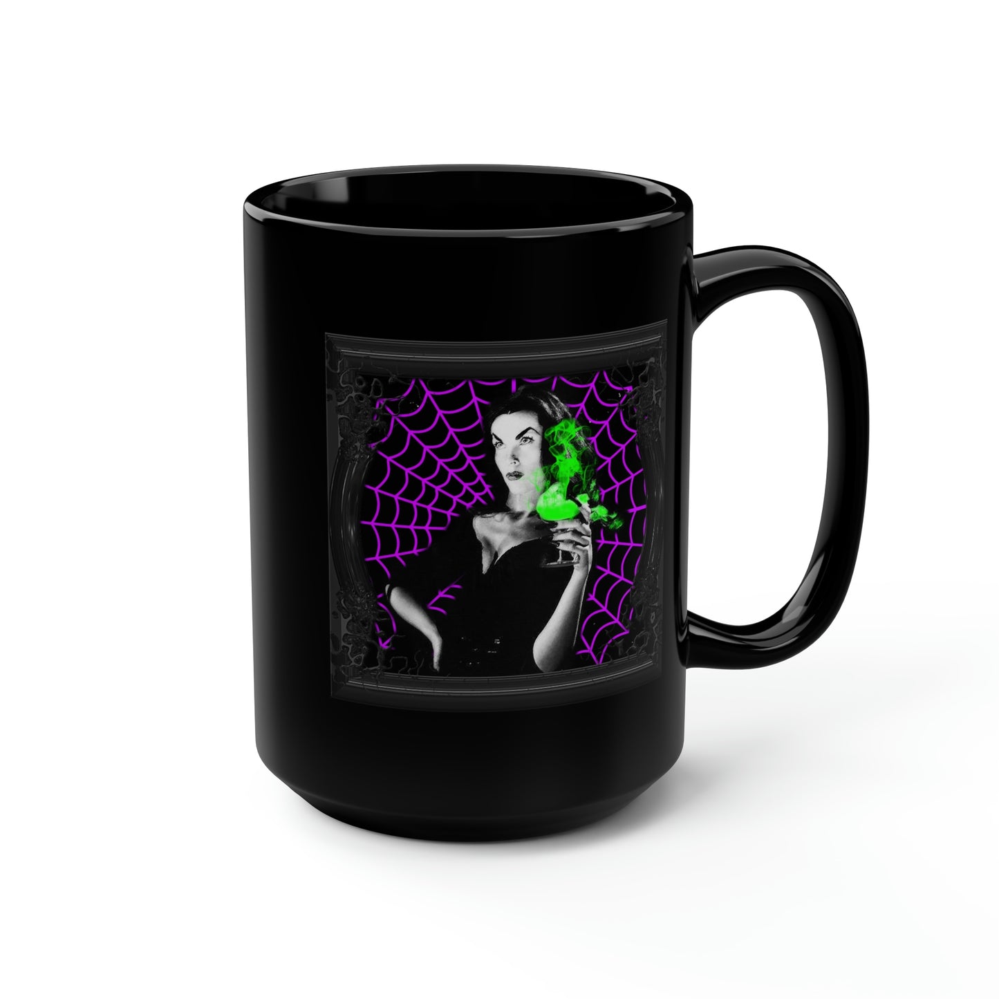 VAMPIRA 16 Black Mug, 15oz