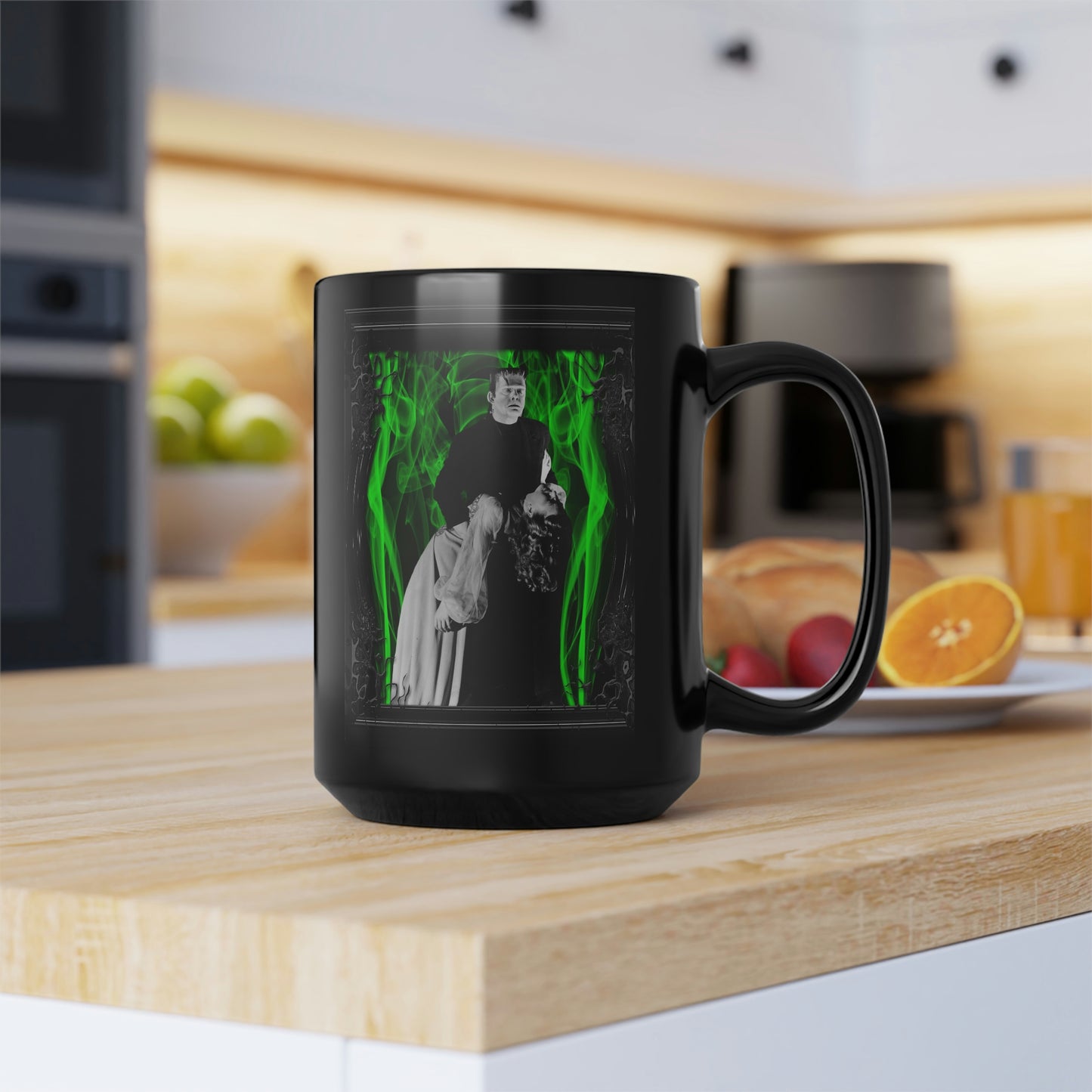 GHOST OF FRANKENSTEIN 1, THE (1942) Black Mug, 15oz