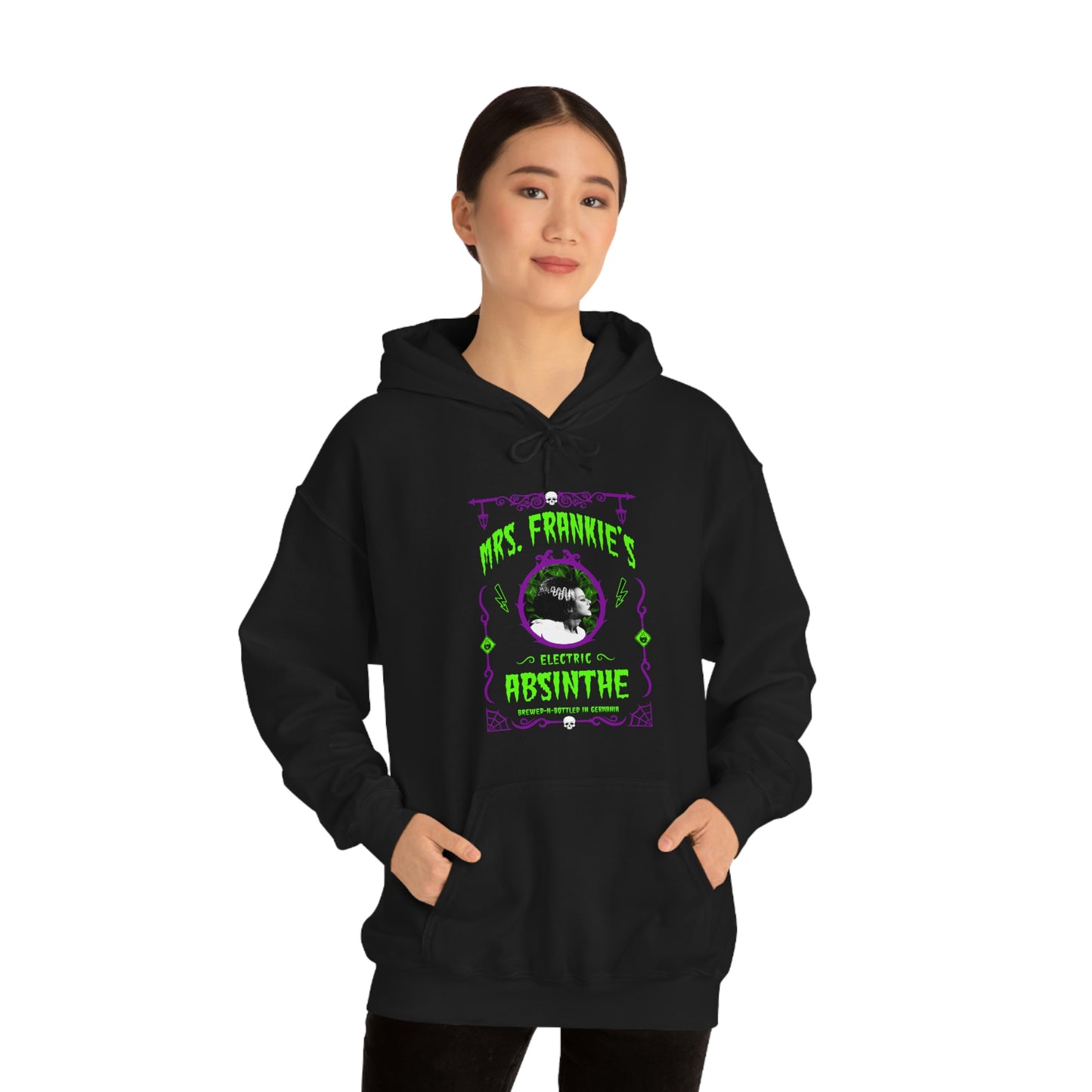 ABSINTHE MONSTERS 9 (BRIDE OF FRANKIE) Unisex Heavy Blend™ Hooded Sweatshirt