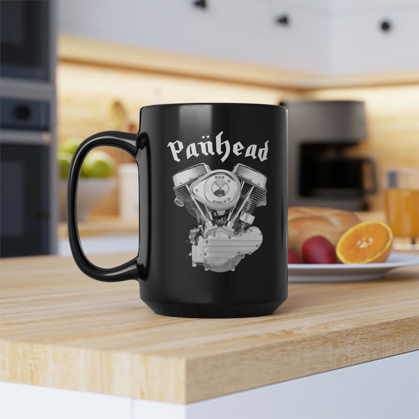 PANHEAD 1 Black Mug, 15oz