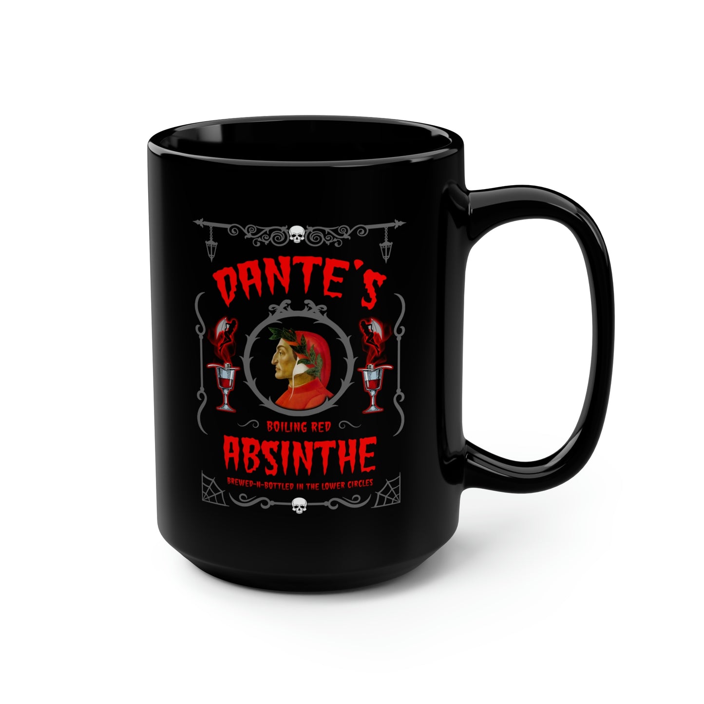 ABSINTHE MONSTERS (DANTE) Black Mug, 15oz
