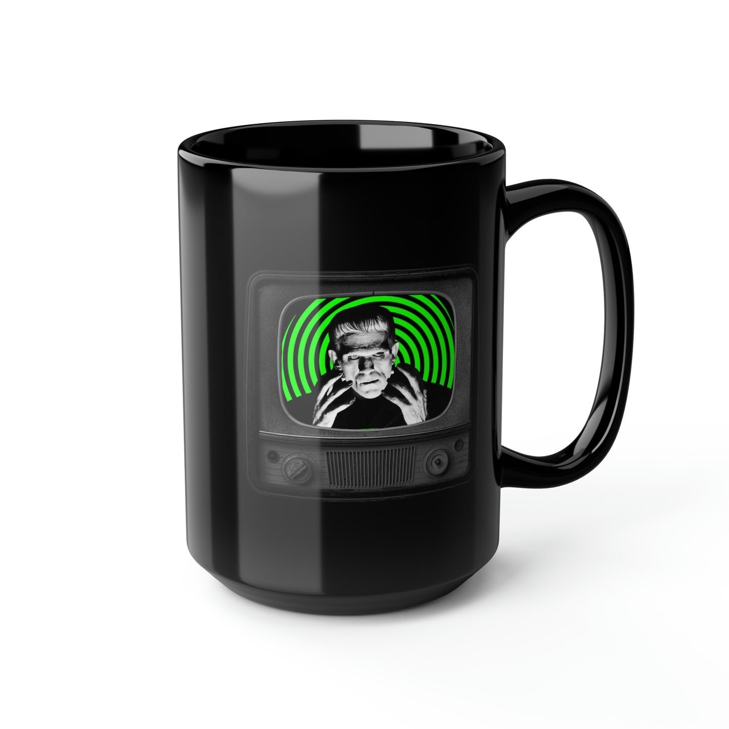 FRANKIE TV 2 Black Mug, 15oz