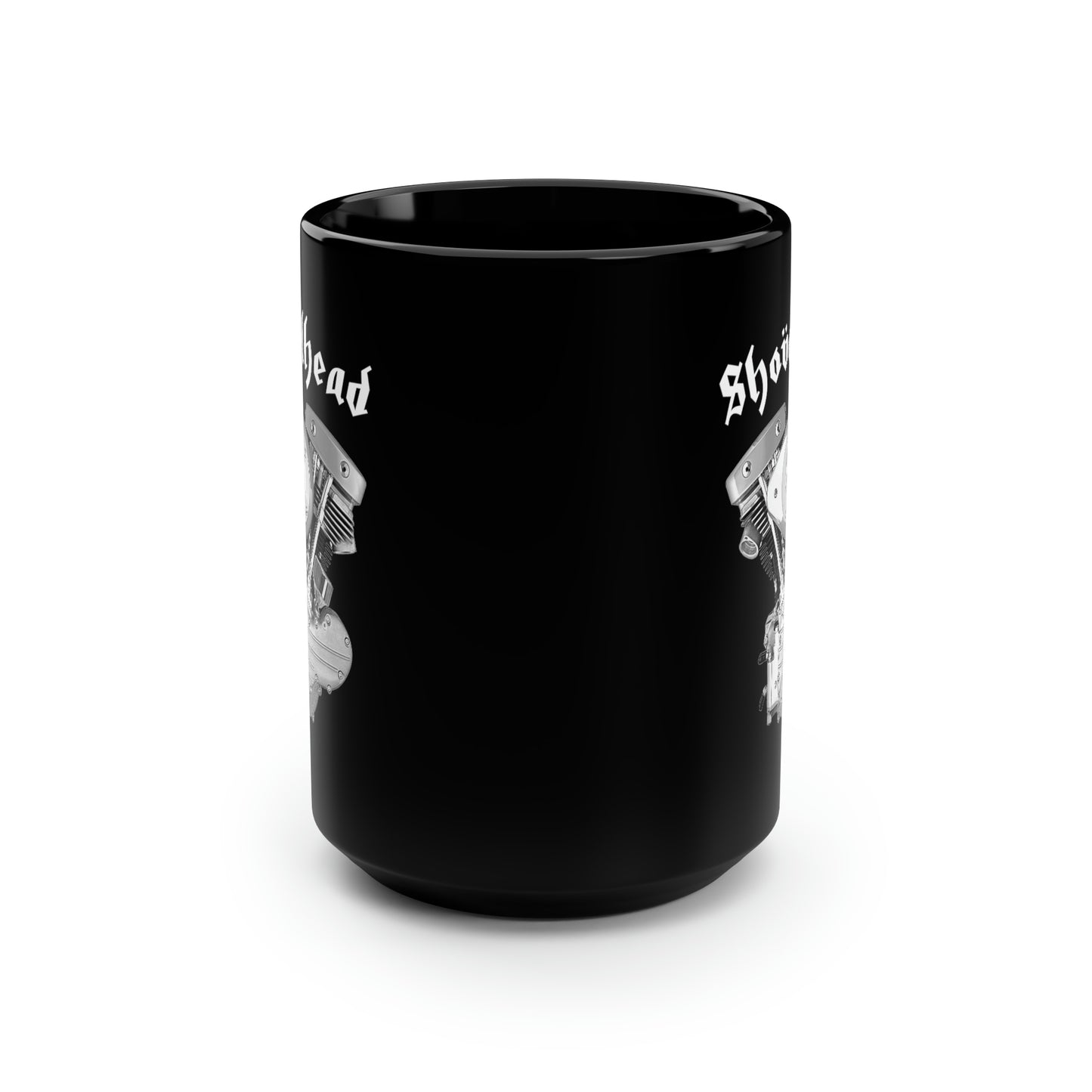 SHOVELHEAD 2 (GENERATOR) Black Mug, 15oz