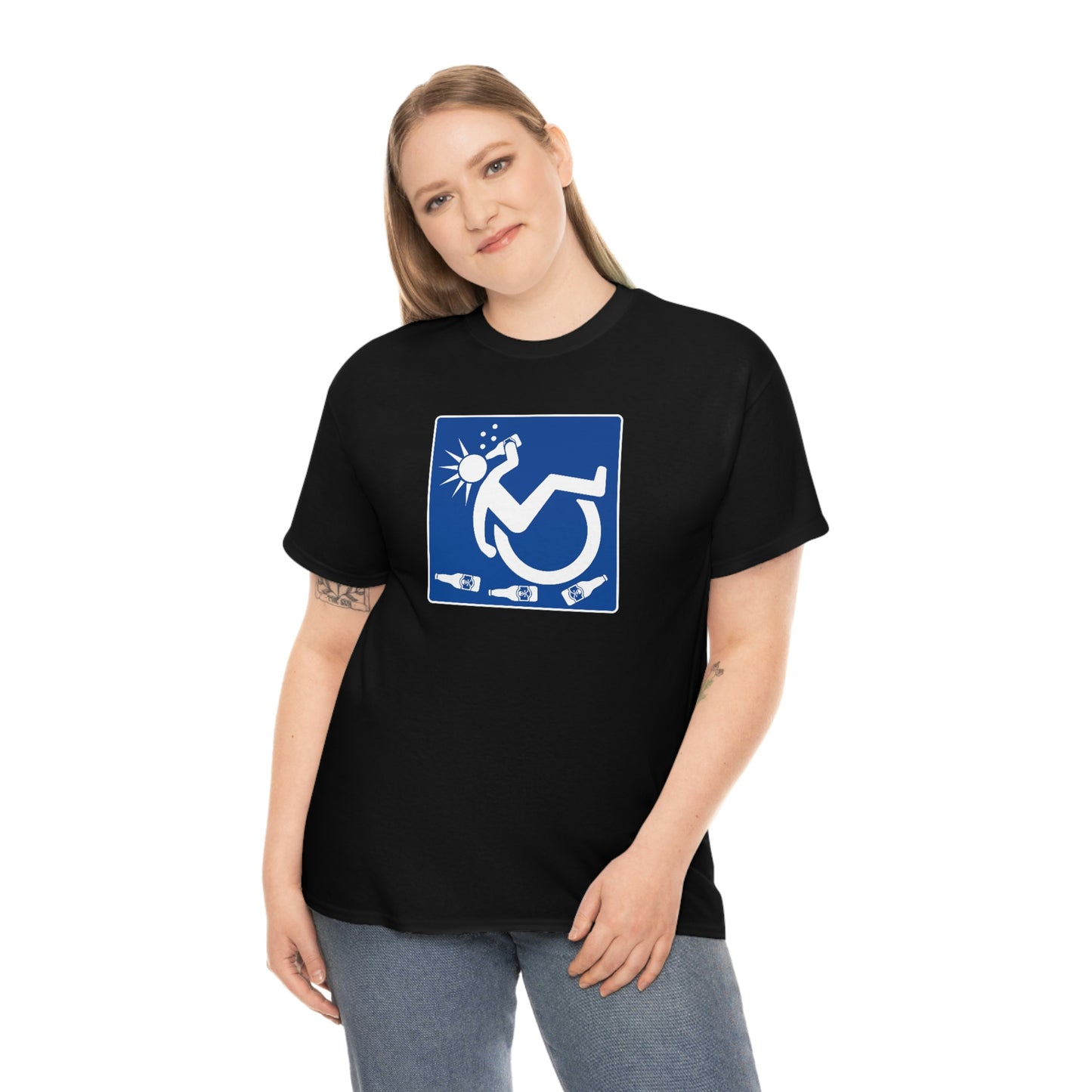 WHEELCHARIOT 1 (Beer) Unisex Heavy Cotton Tee