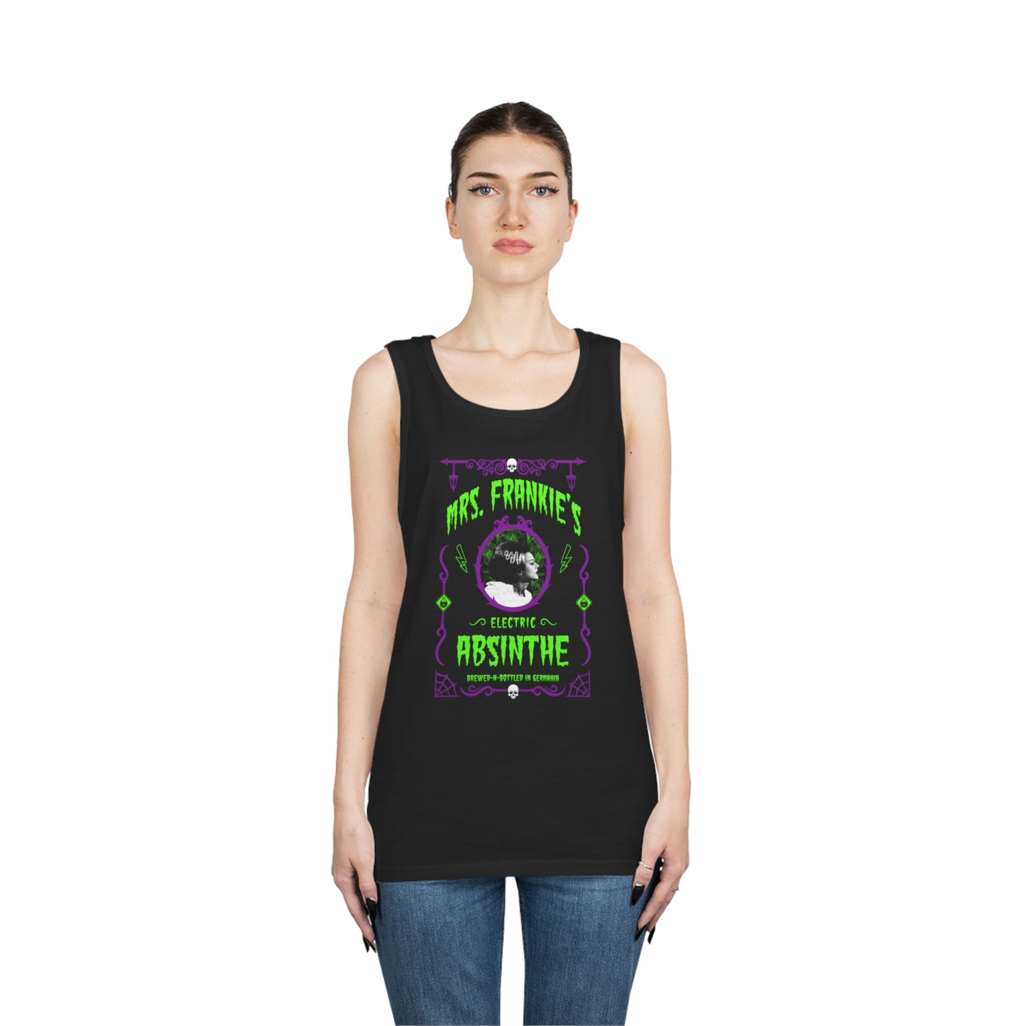 ABSINTHE MONSTERS 9 (BRIDE OF FRANKIE) Unisex Heavy Cotton Tank Top