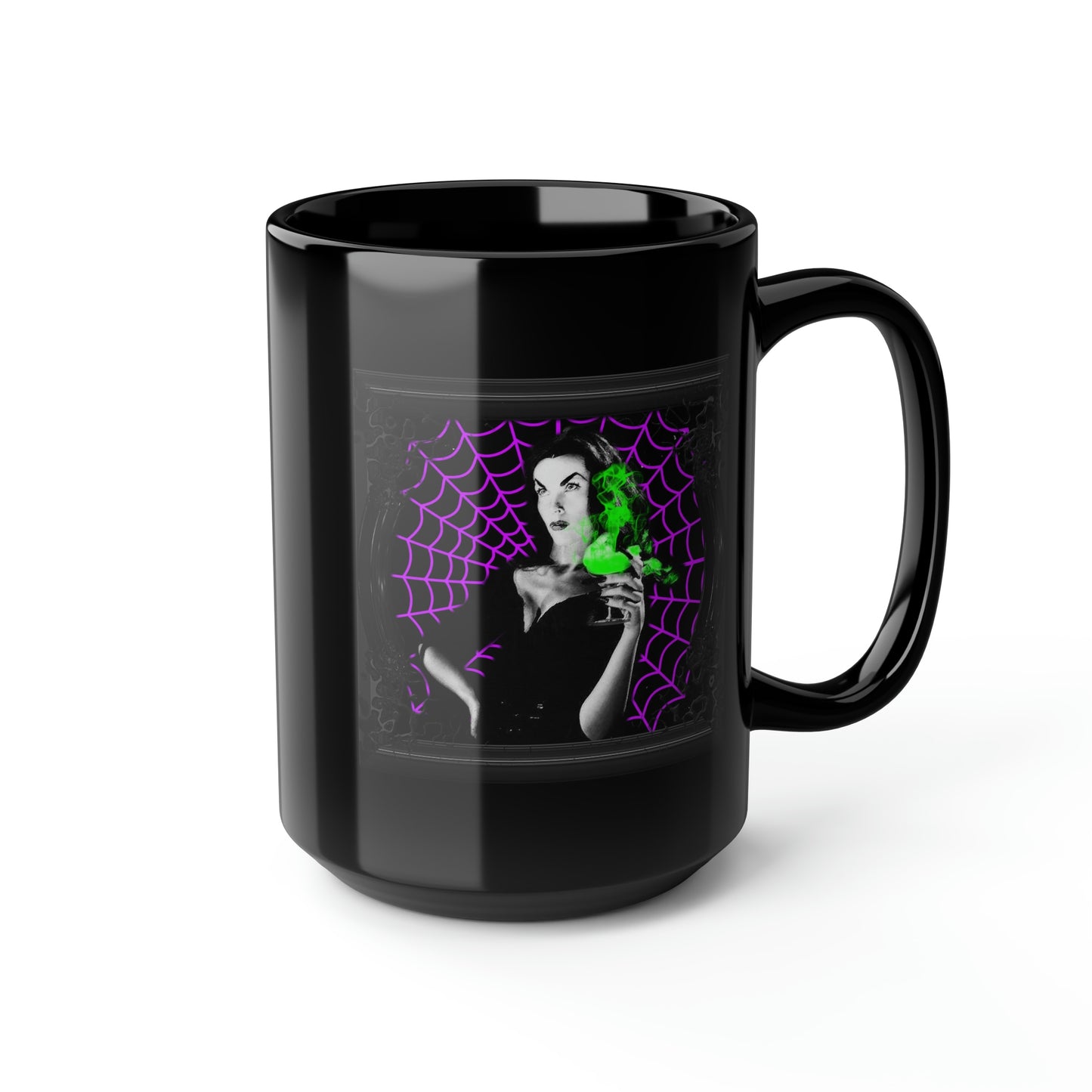 VAMPIRA 16 Black Mug, 15oz