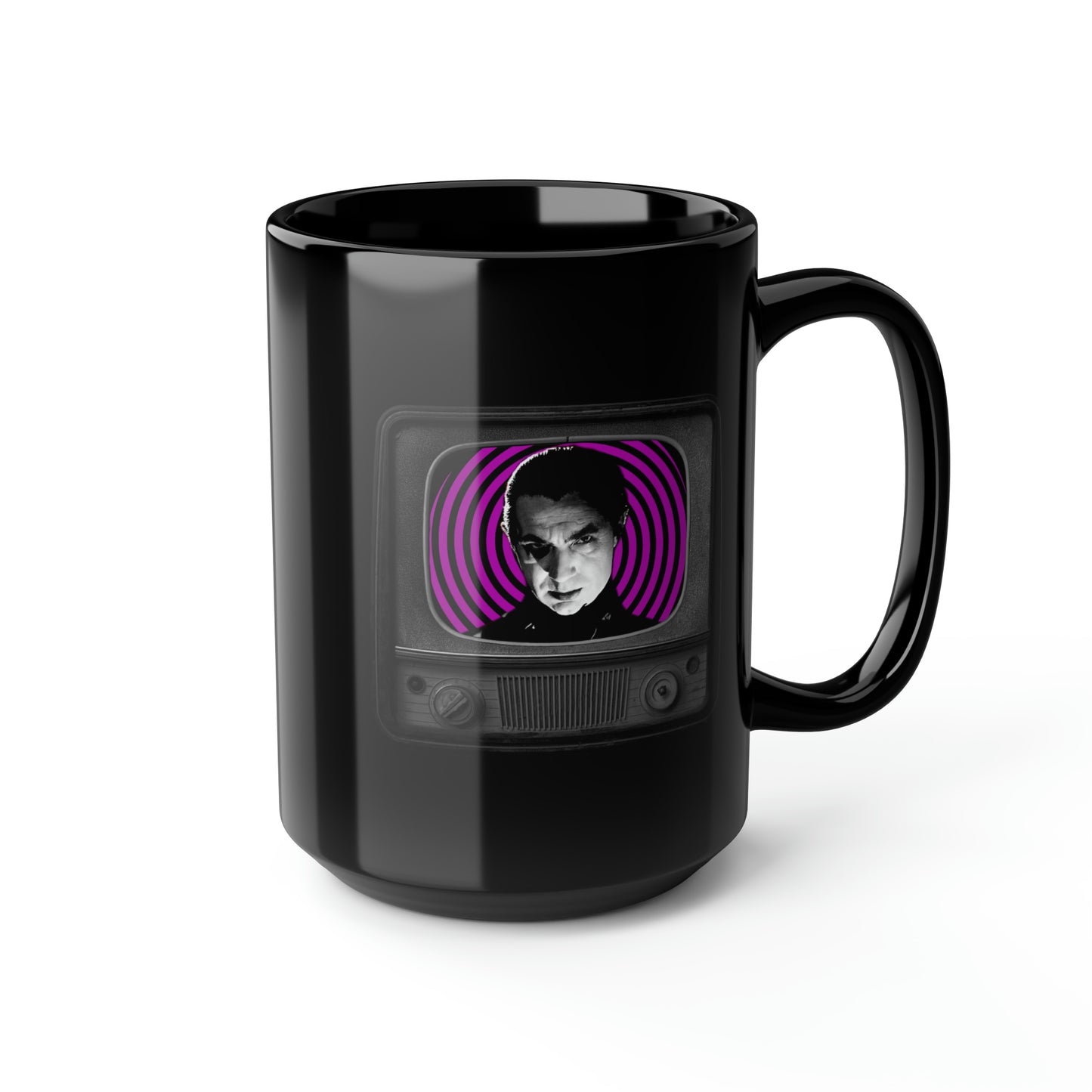 DRAC TV 1 Black Mug, 15oz