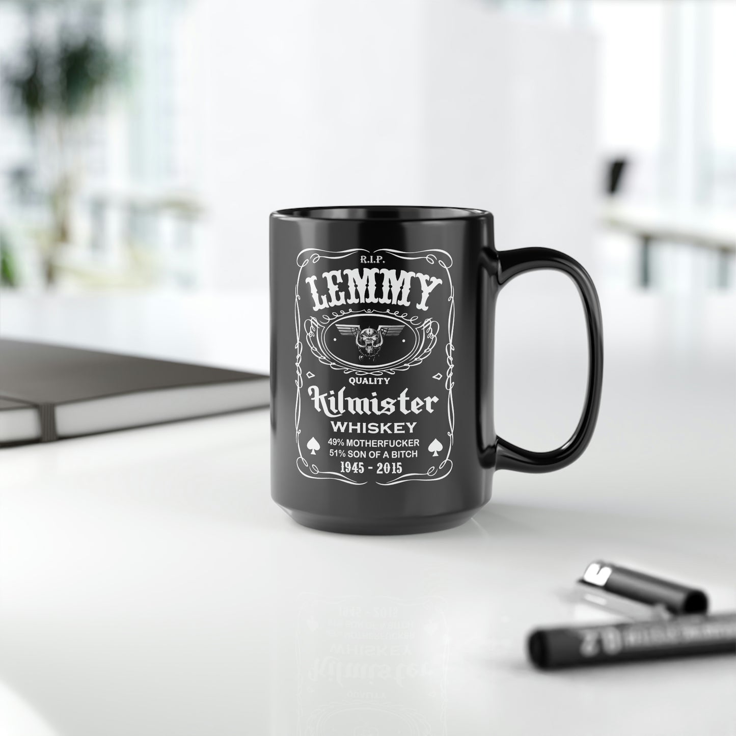 LEMMY TRIBUTE 2 Black Mug, 15oz